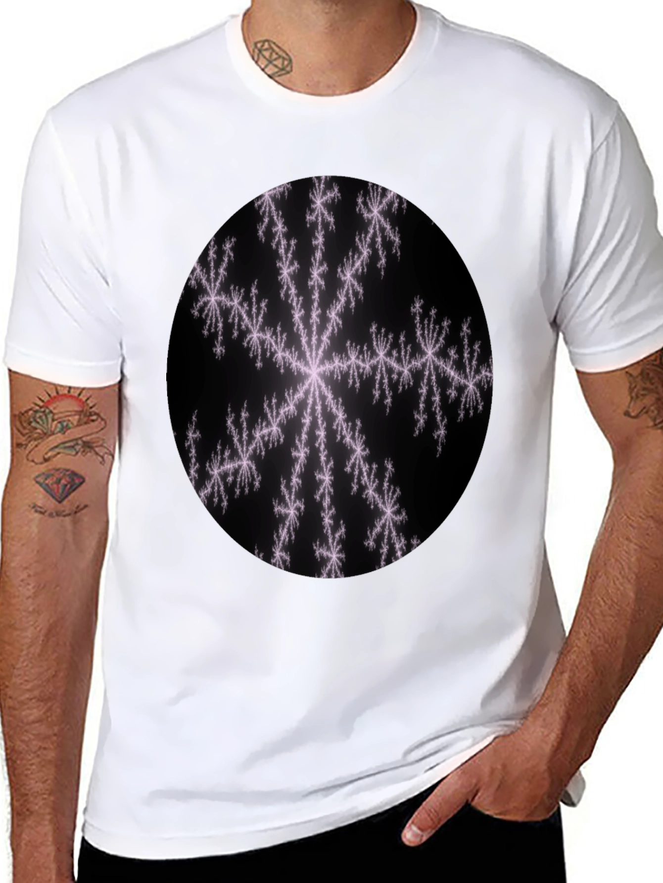 Fractal Snowflake Graphic Tee