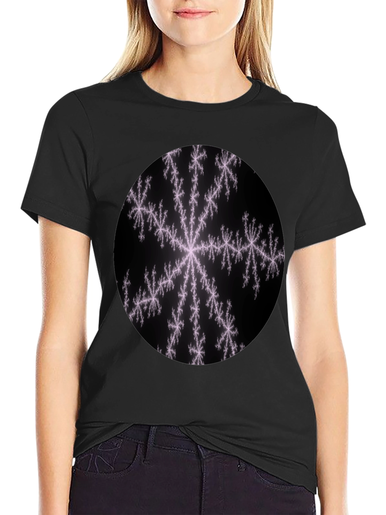 Fractal Snowflake Graphic Tee