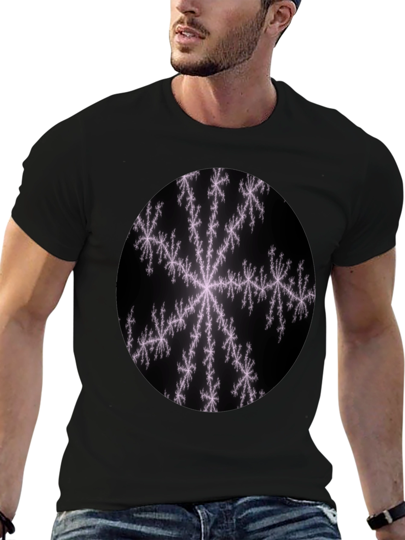 Fractal Snowflake Graphic Tee