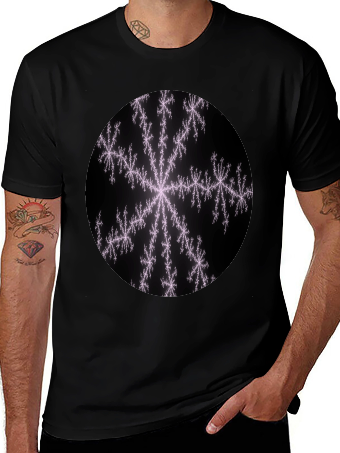 Fractal Snowflake Graphic Tee
