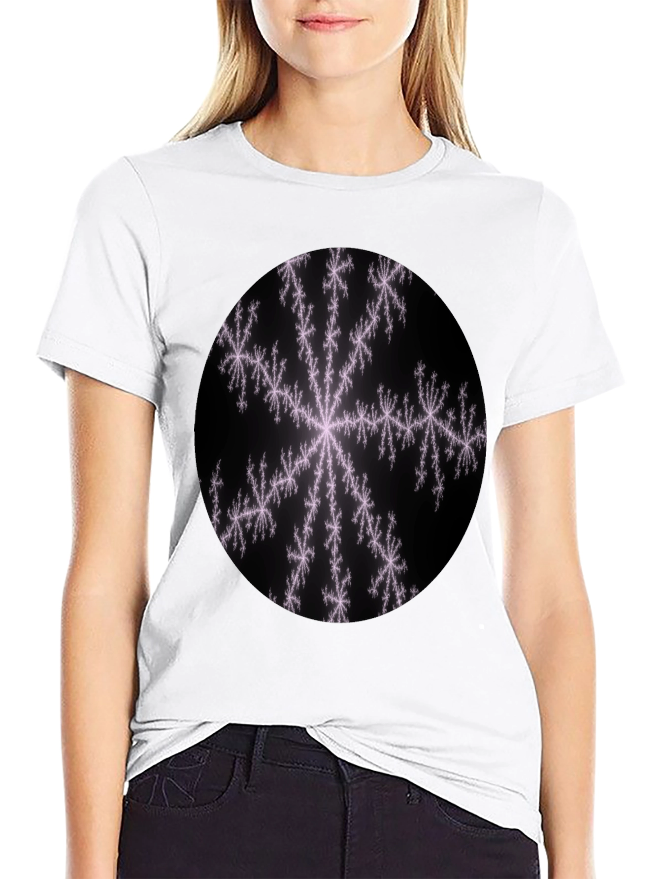Fractal Snowflake Graphic Tee