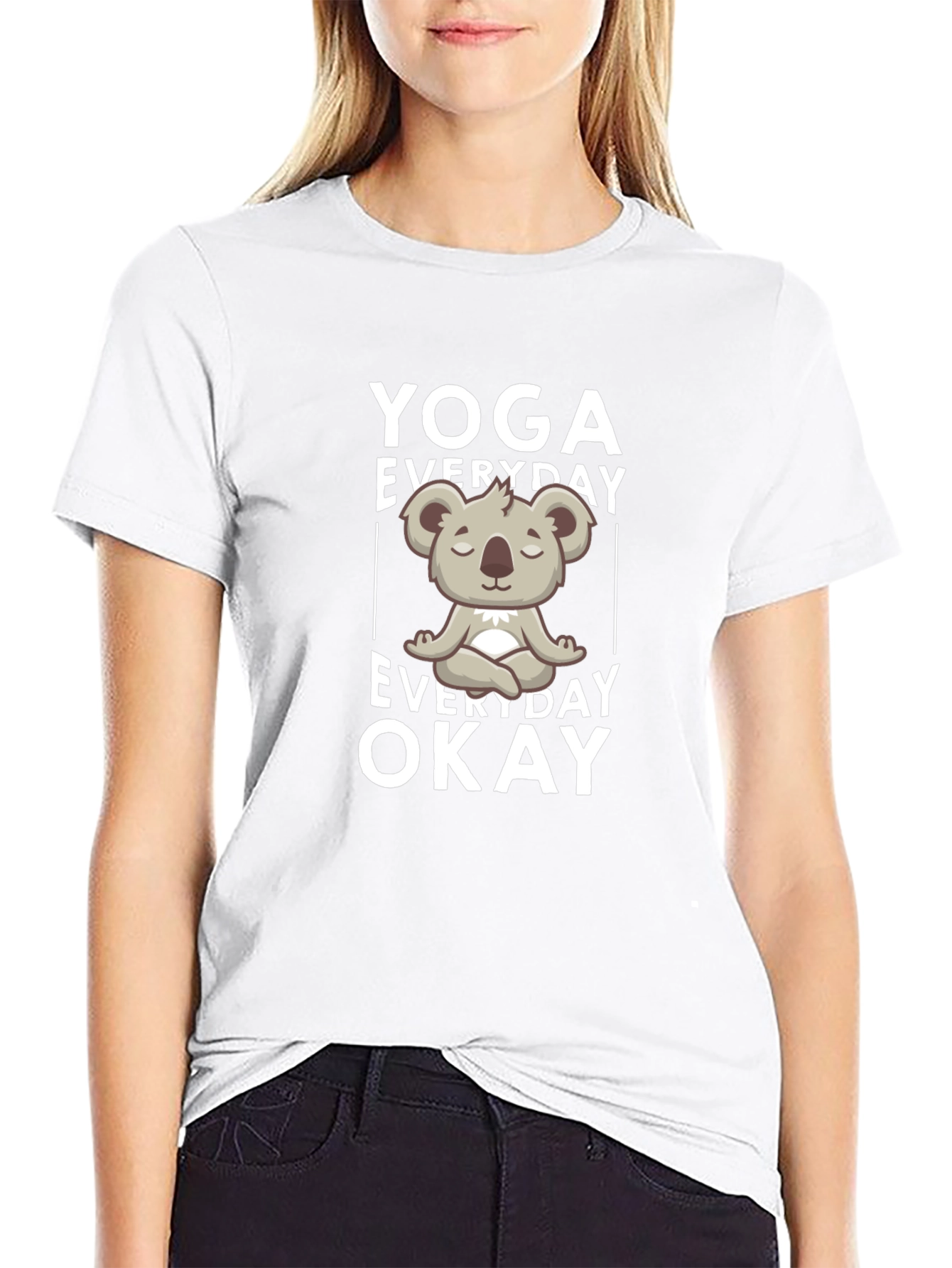 Yoga Koala Bear Graphic Tee - Everyday Okay