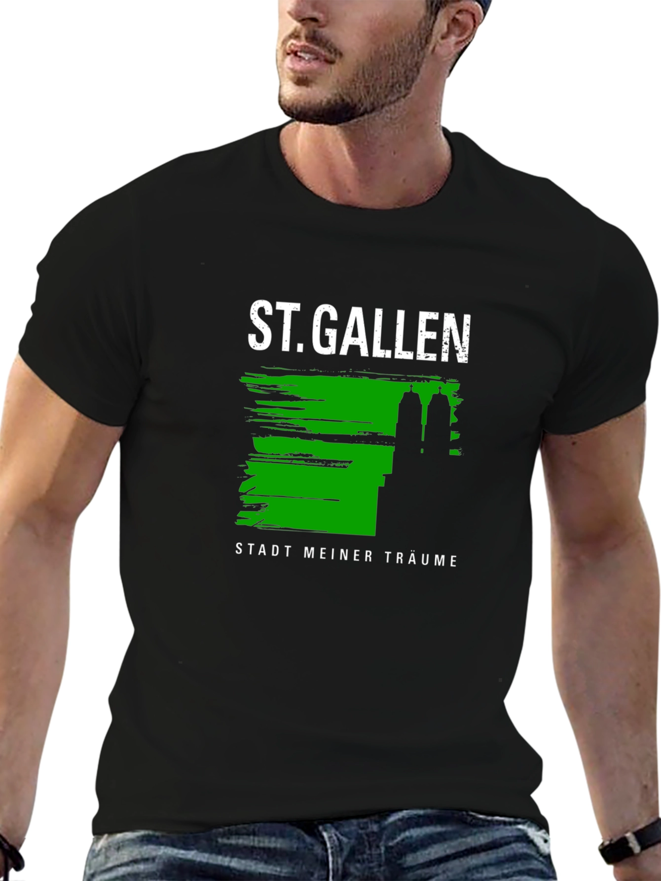 St. Gallen City of Dreams Black T-Shirt