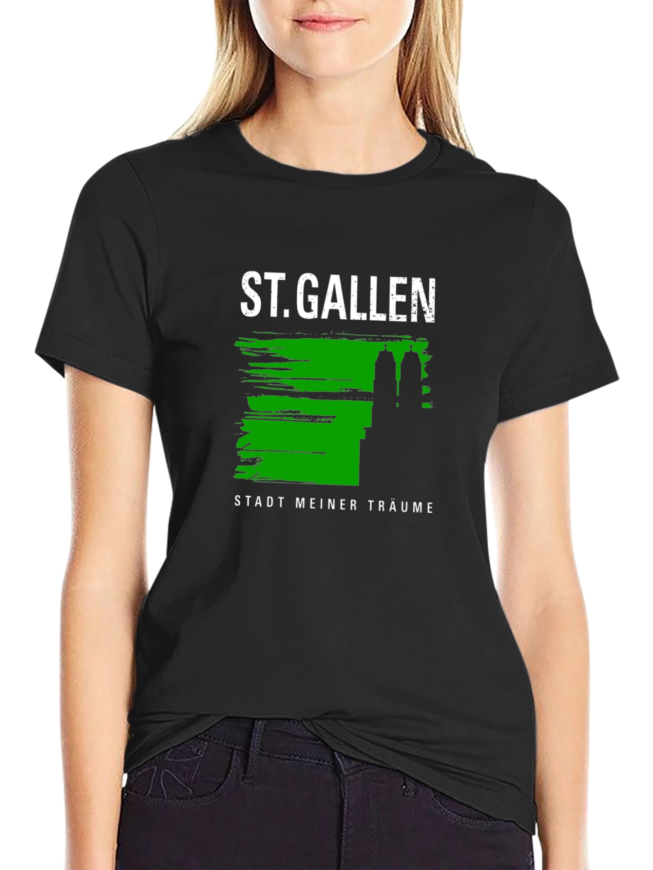 St. Gallen City of Dreams Black T-Shirt