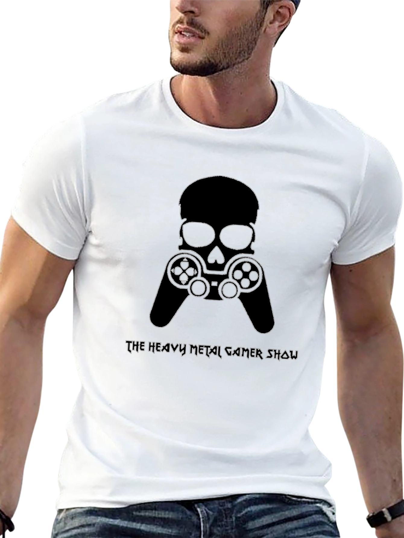 Heavy Metal Gamer Show T-Shirt - Skull Controller Design