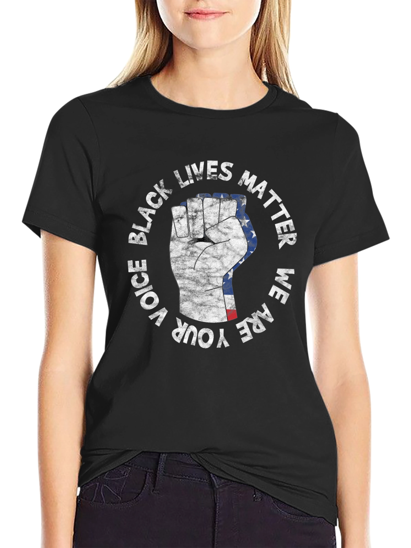 Black Lives Matter Fist T-Shirt - Voice Your Power
