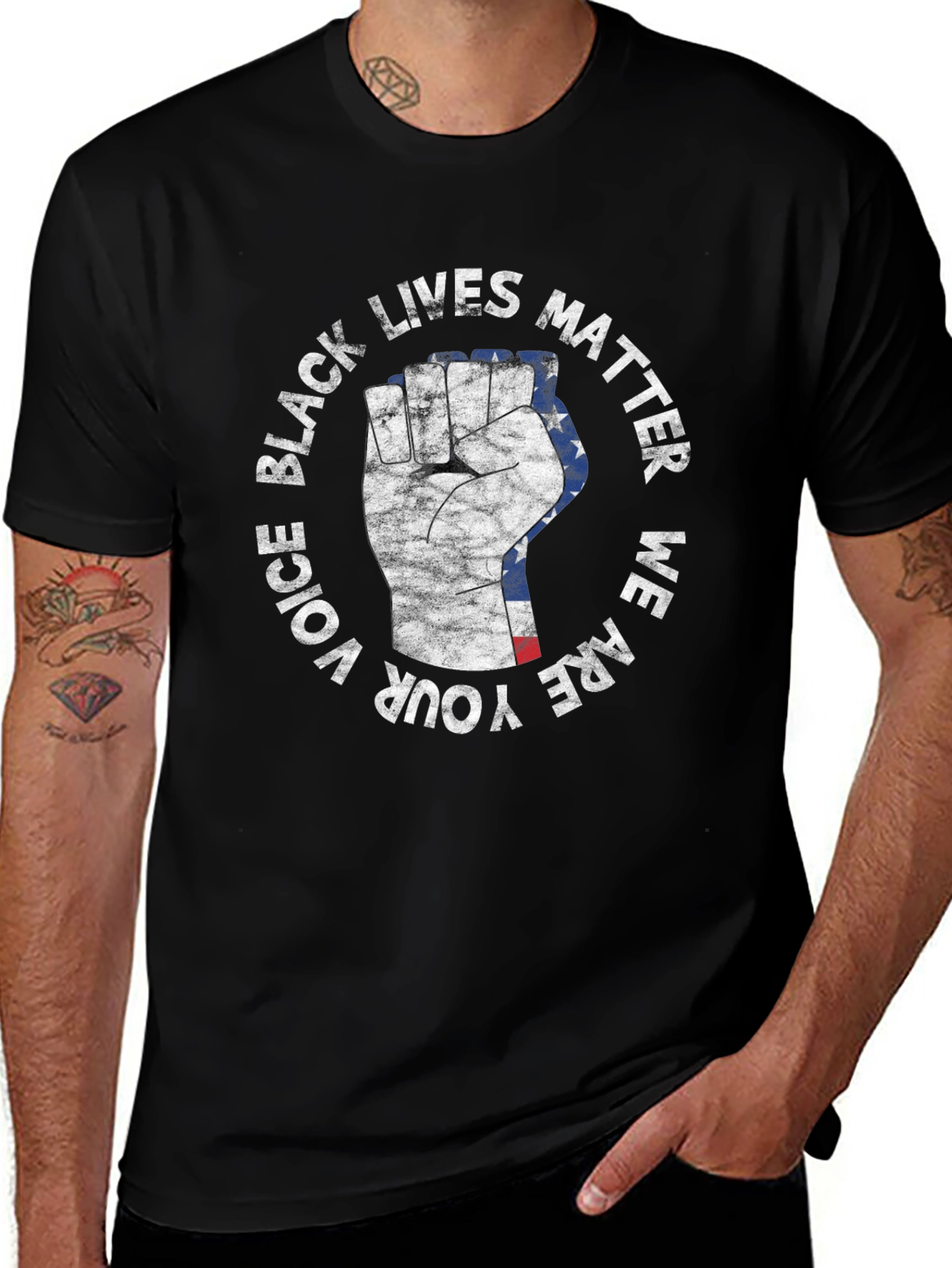 Black Lives Matter Fist T-Shirt - Voice Your Power