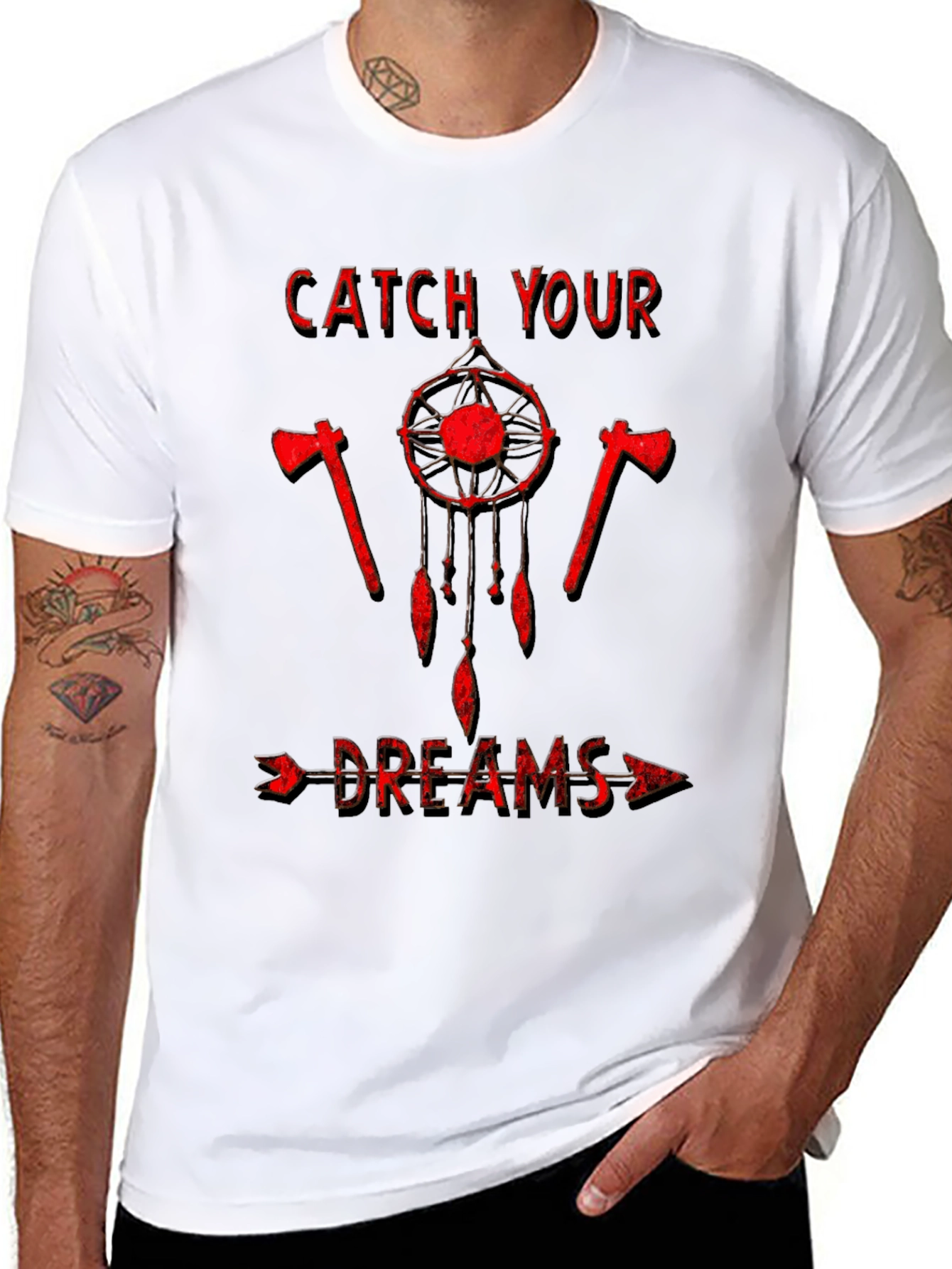 Catch Your Dreams T-Shirt - Native American Inspired Design