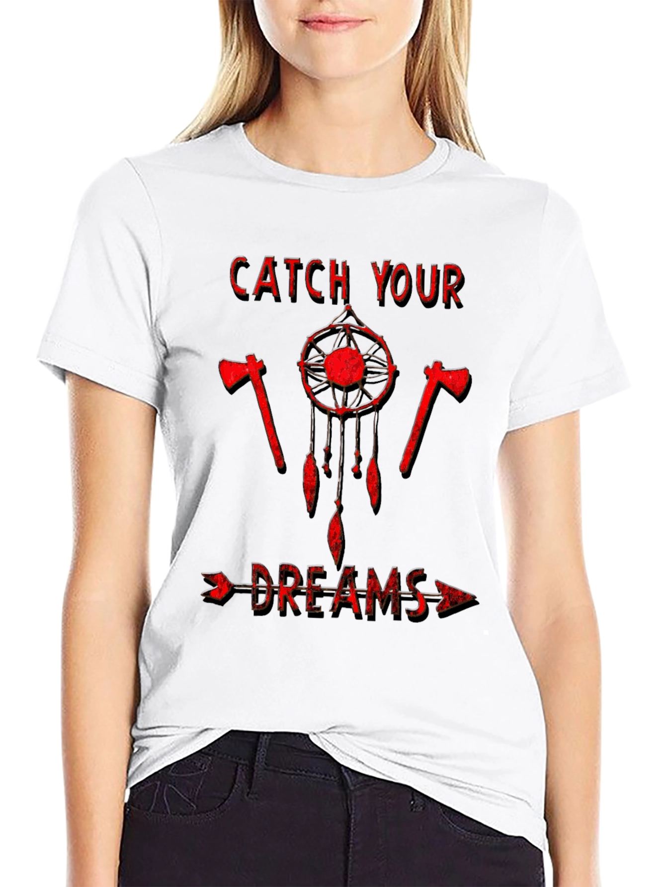 Catch Your Dreams T-Shirt - Native American Inspired Design