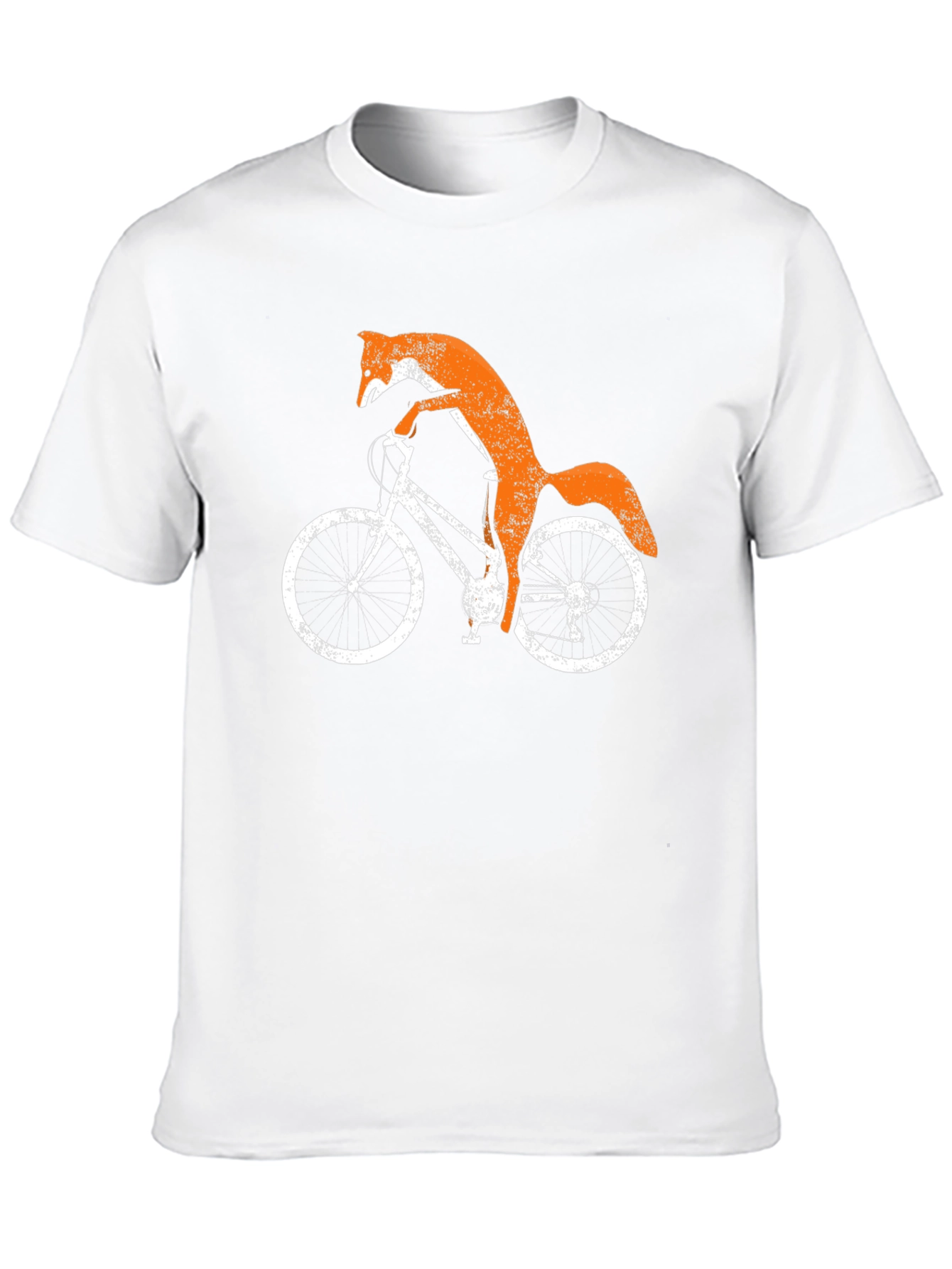 Fox on Bike Graphic Tee - Black