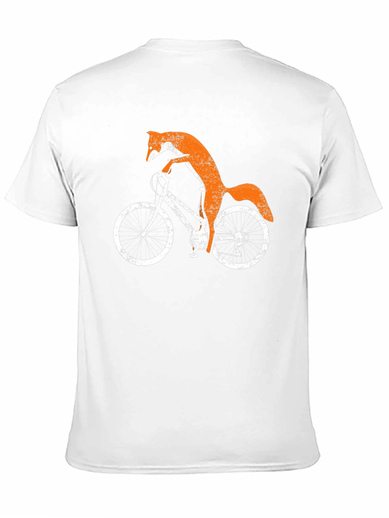 Fox on Bike Graphic Tee - Black