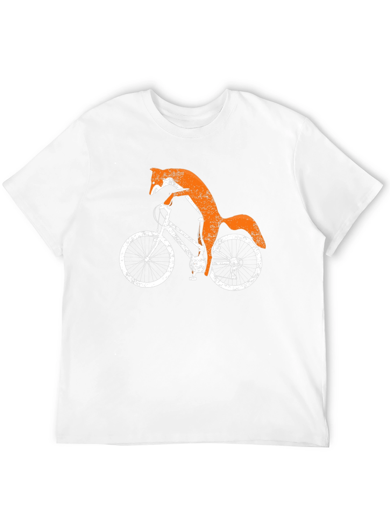 Fox on Bike Graphic Tee - Black