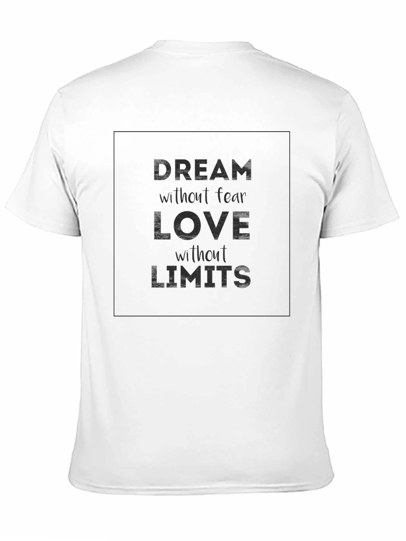 Dream Love Limits Graphic Tee - Black Cotton T-Shirt
