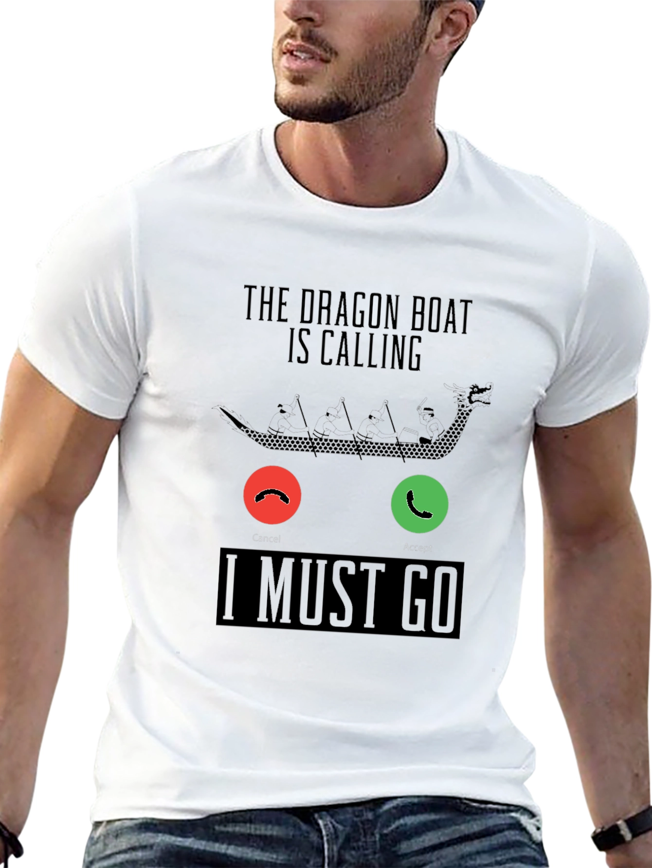 Dragon Boat Calling T-Shirt - Must Go Paddling Tee