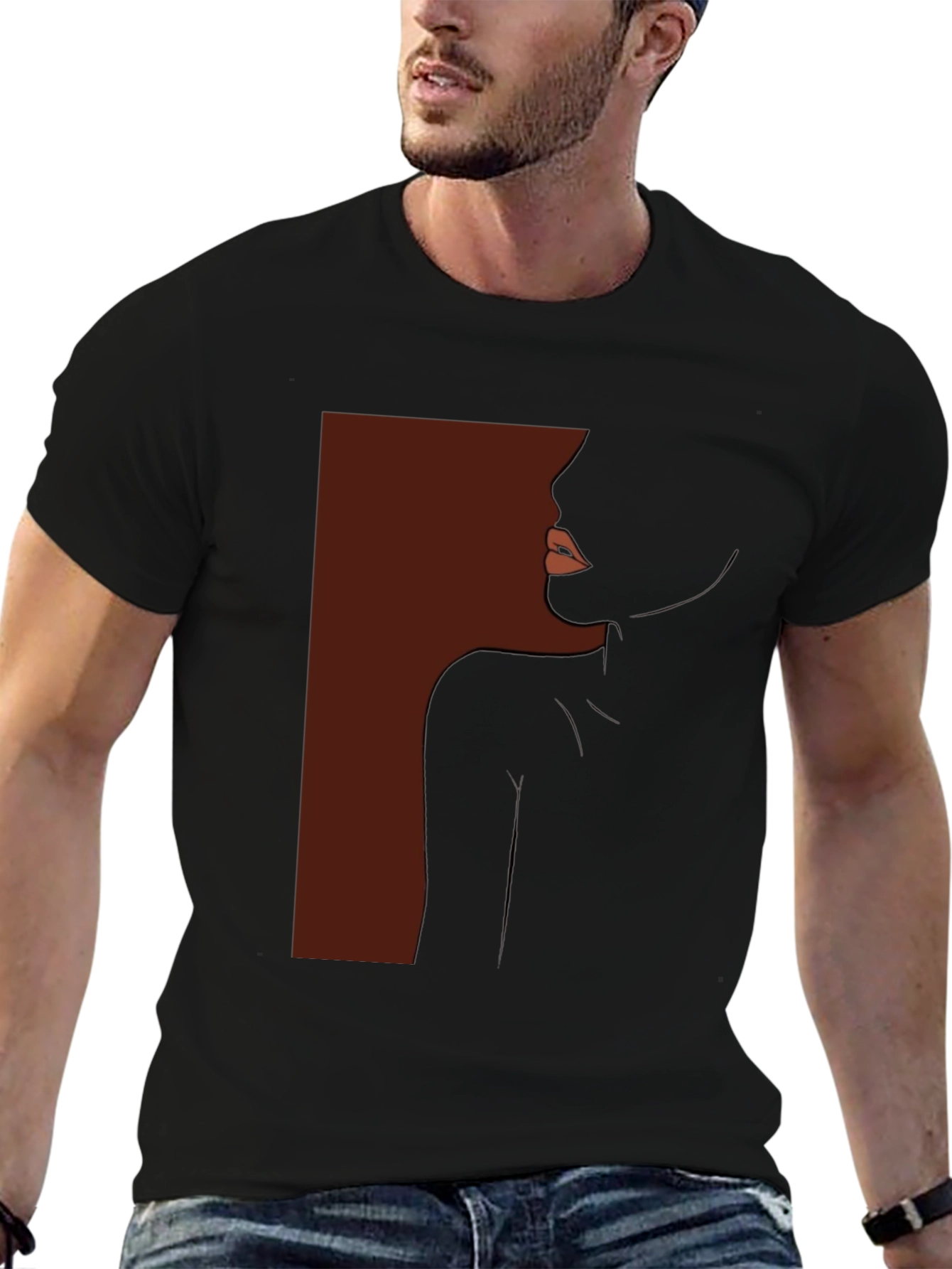 Elegant Silhouette Graphic T-Shirt