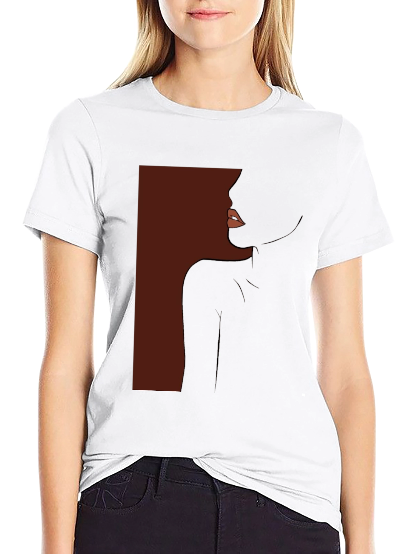 Elegant Silhouette Graphic T-Shirt