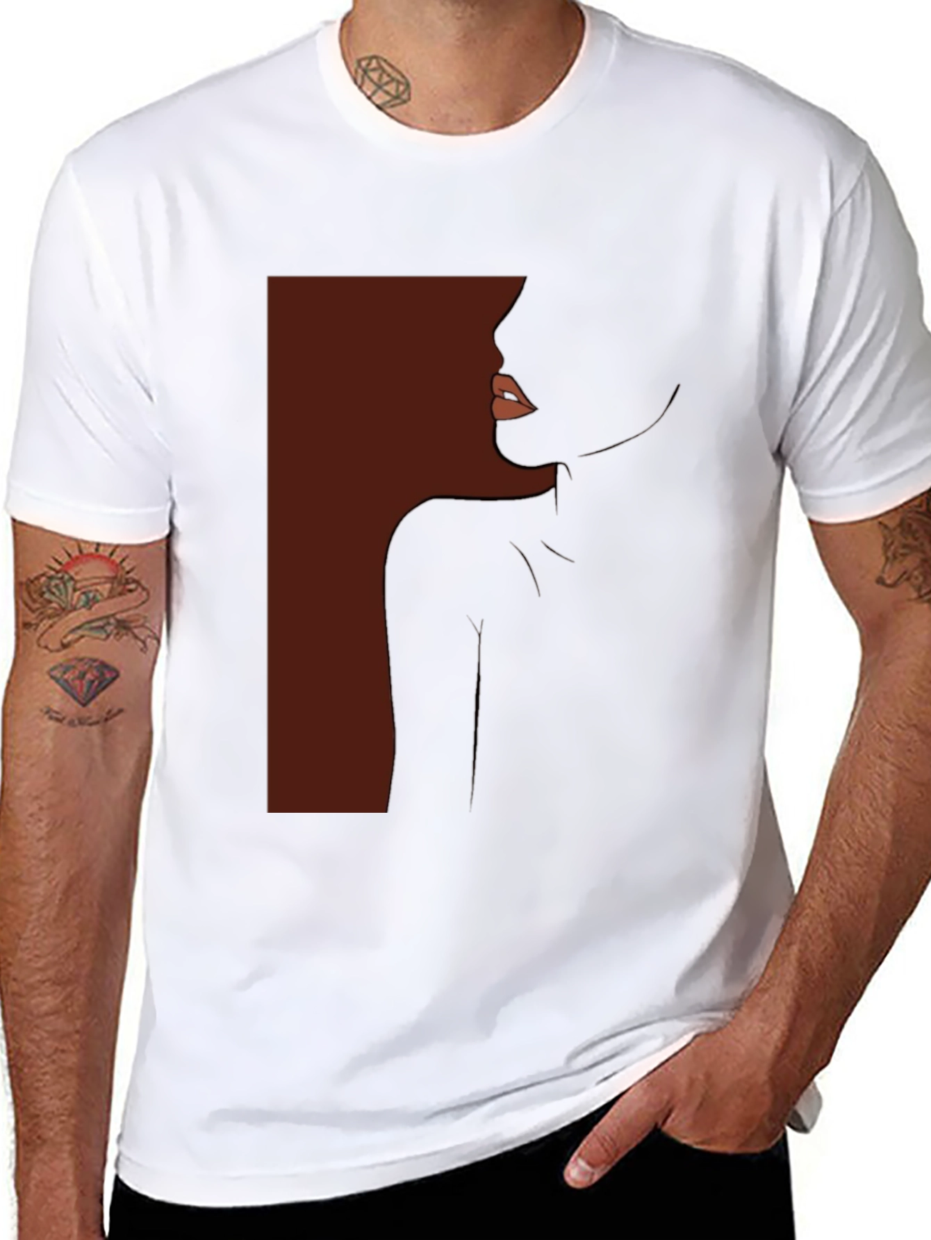 Elegant Silhouette Graphic T-Shirt