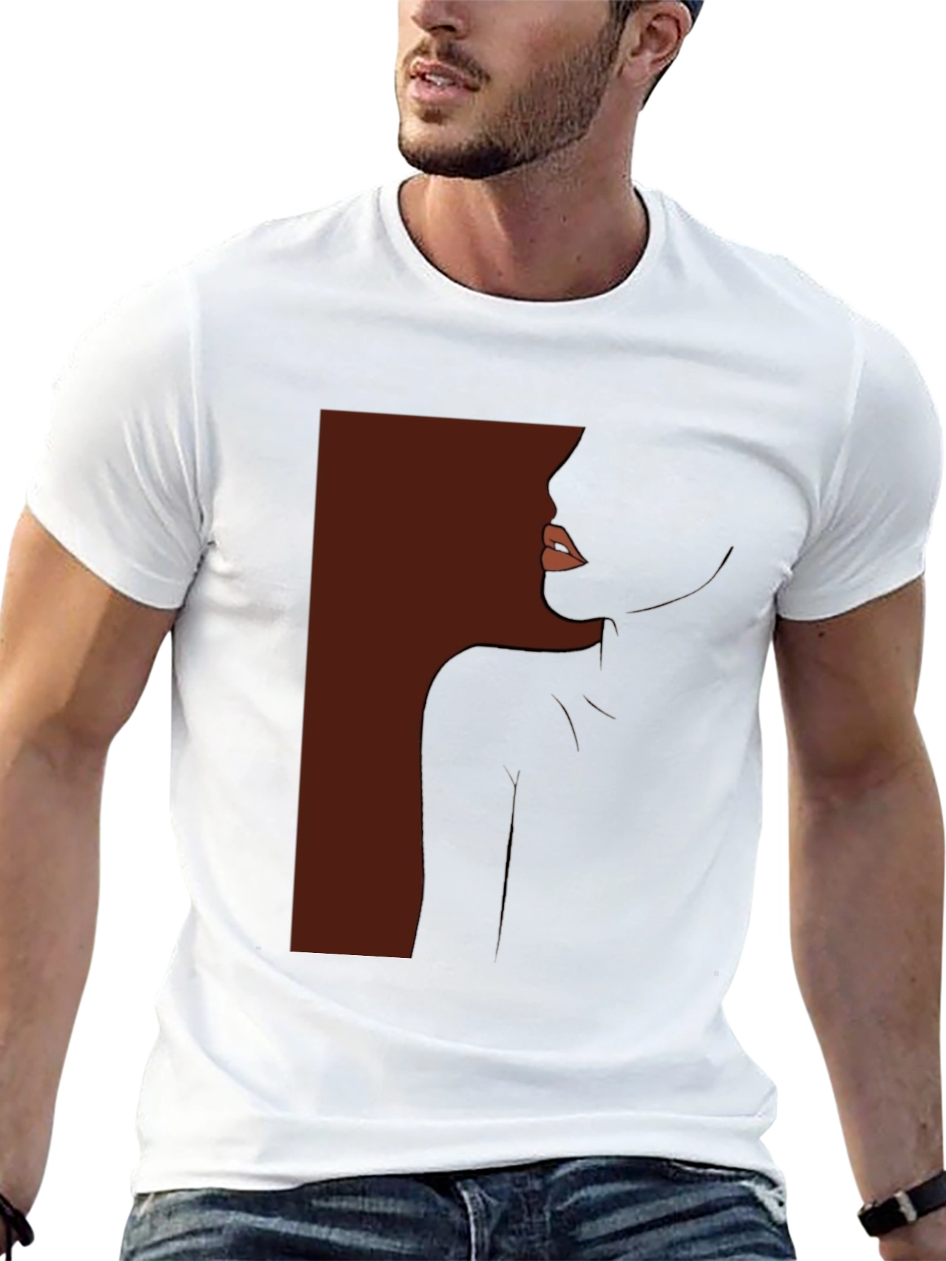 Elegant Silhouette Graphic T-Shirt