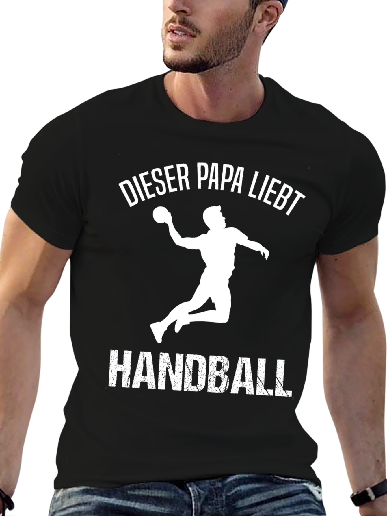 Dieser Papa Liebt Handball T-Shirt