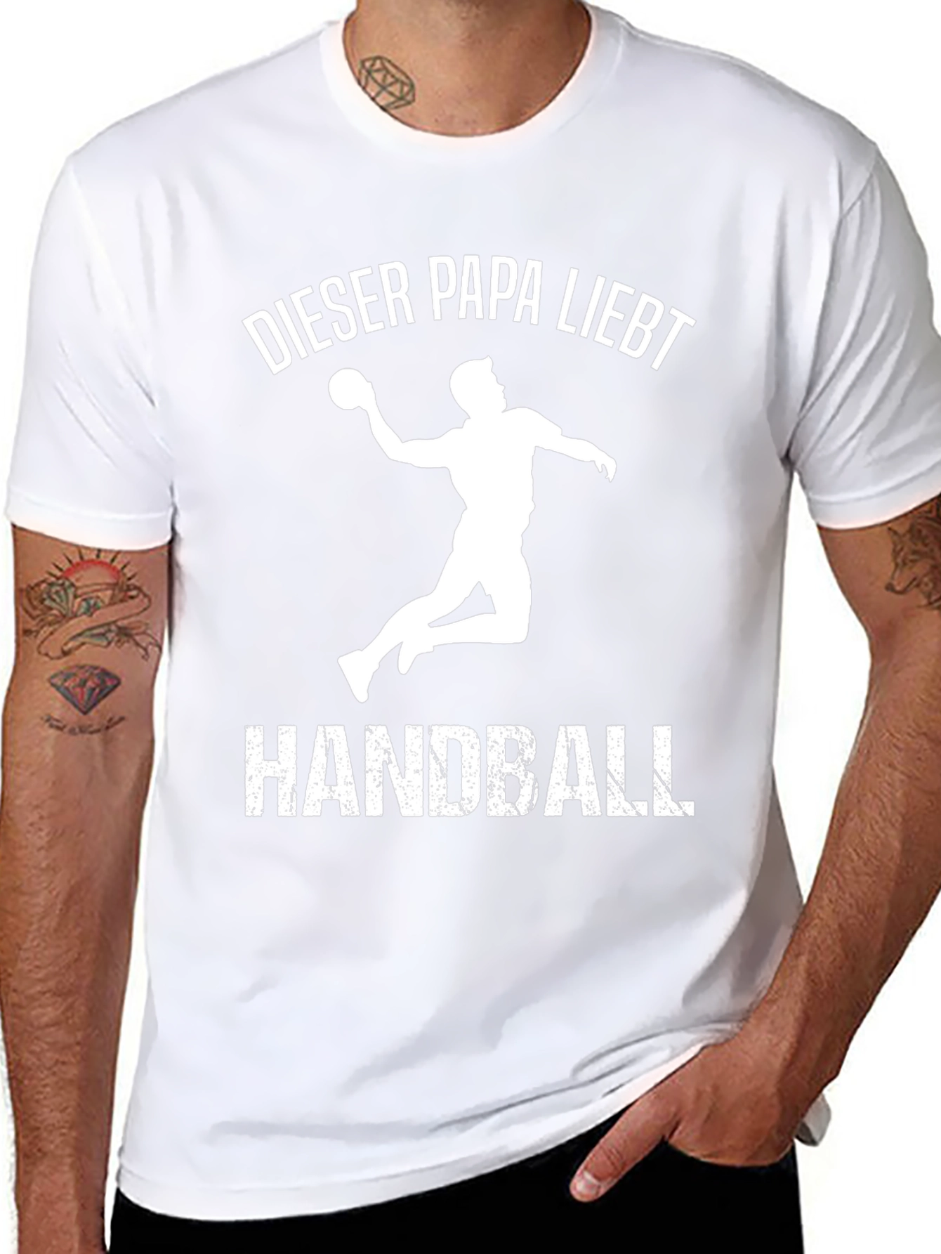 Dieser Papa Liebt Handball T-Shirt