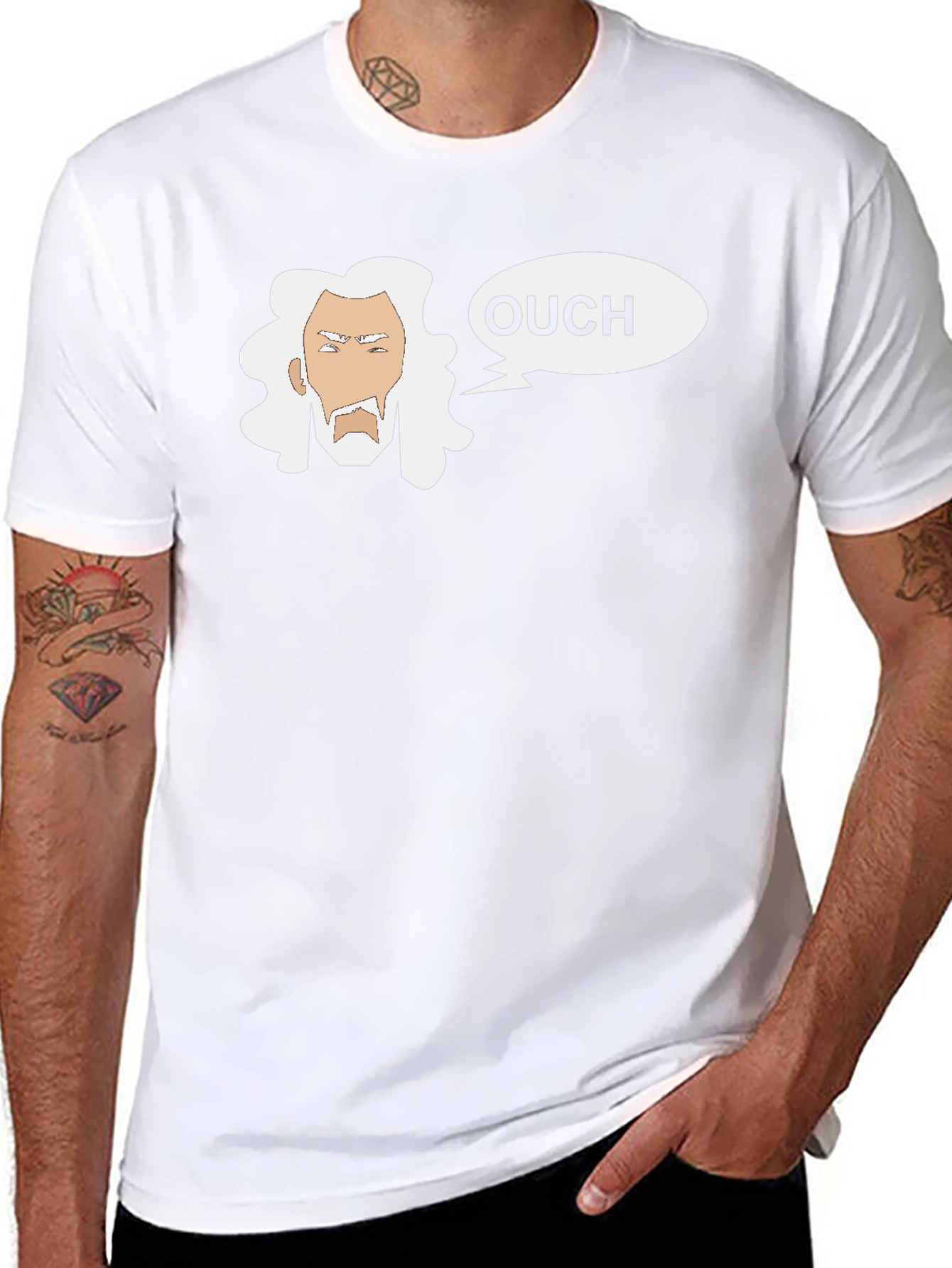 Ouch Wizard Graphic T-Shirt - Black Cotton Tee