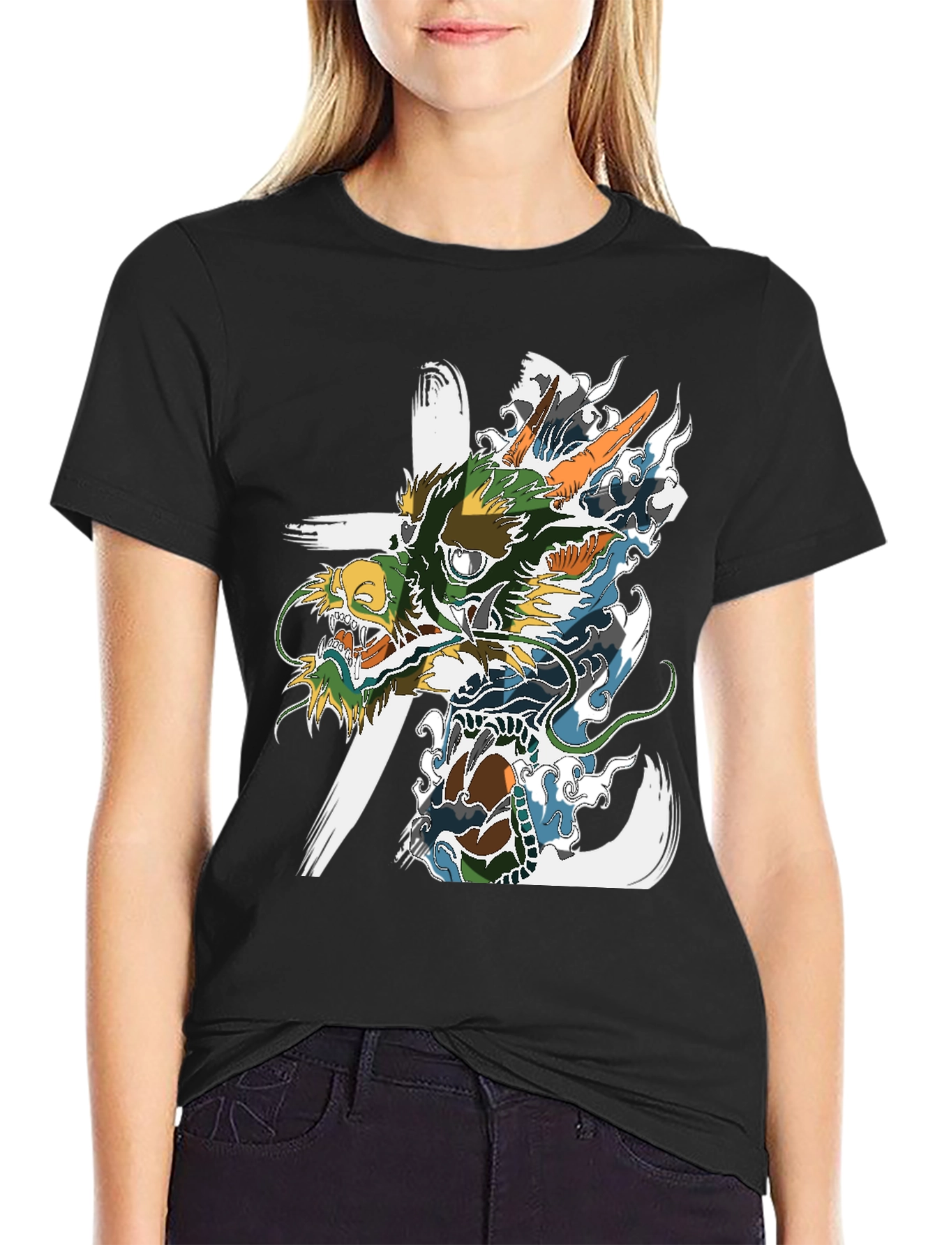 Dragon Graphic Tee - Asian Inspired Art
