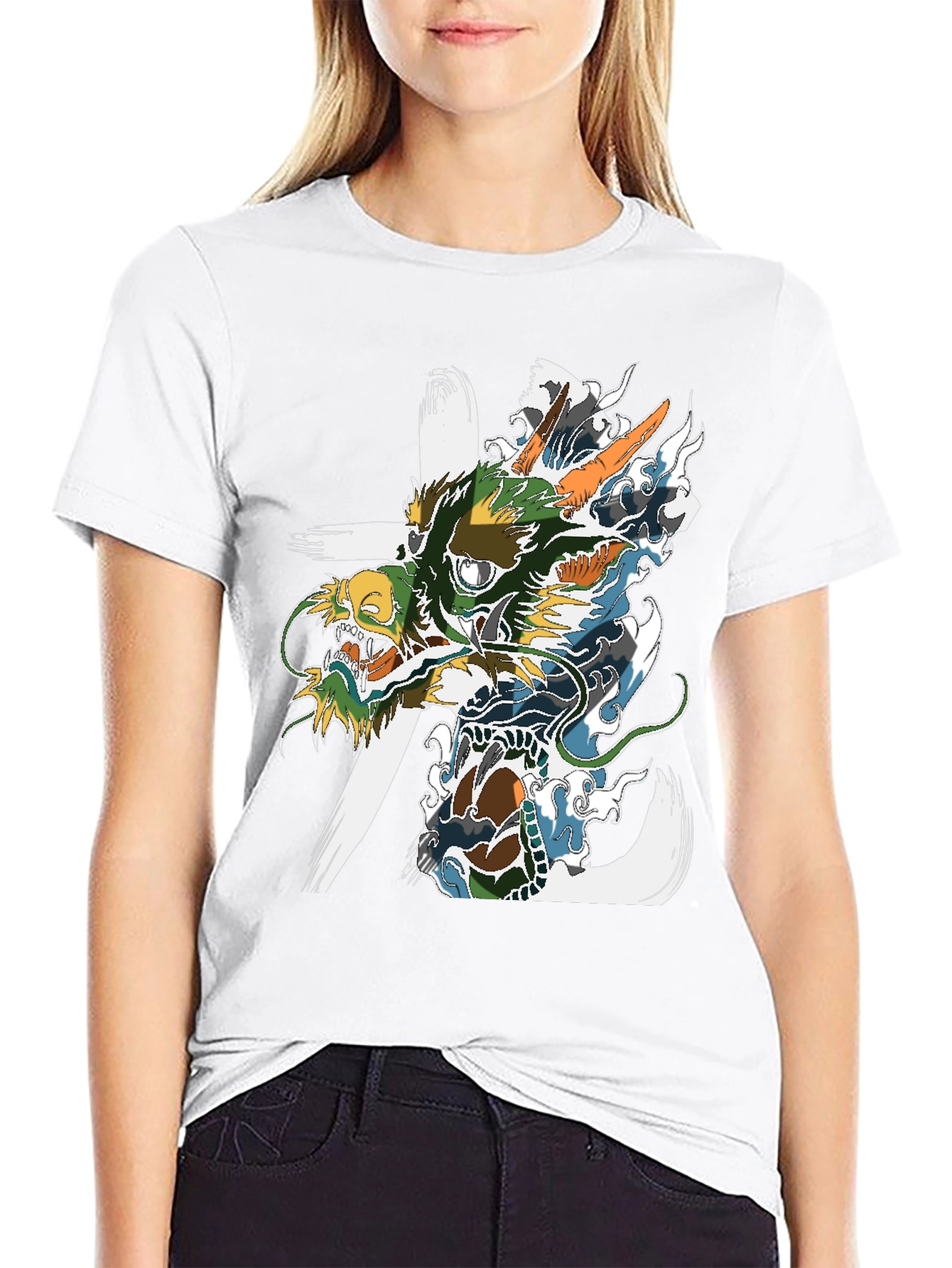 Dragon Graphic Tee - Asian Inspired Art