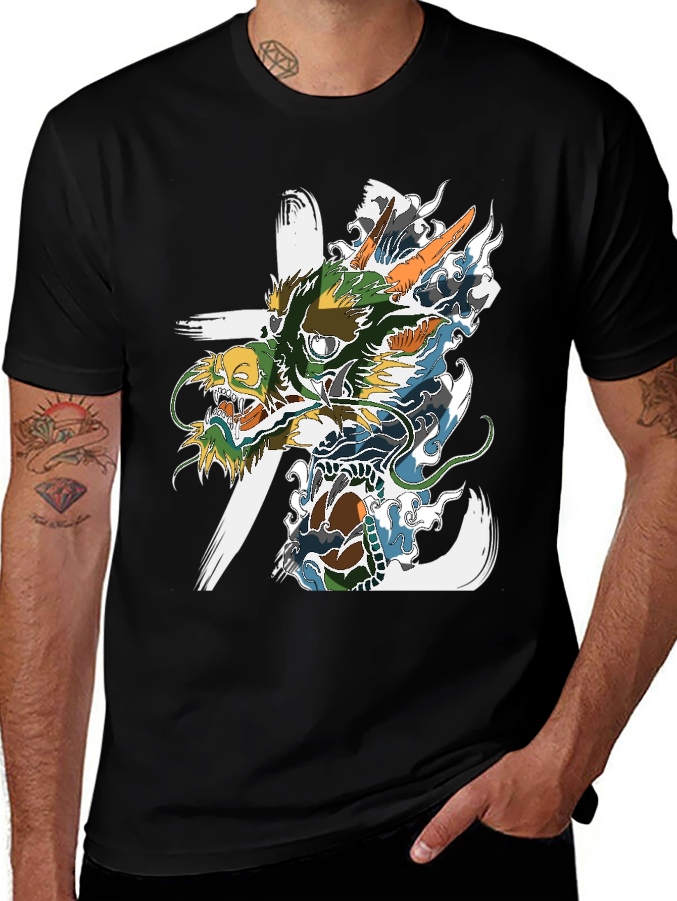 Dragon Graphic Tee - Asian Inspired Art