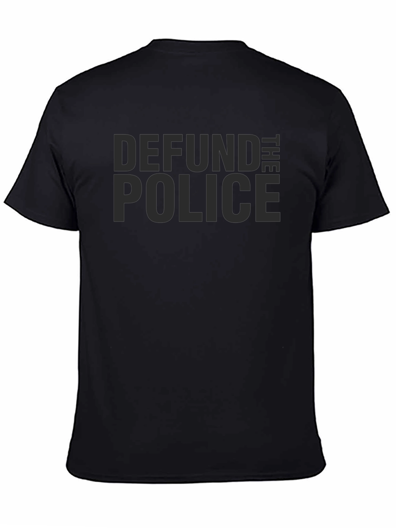 Defund the Police Graphic Tee - Black