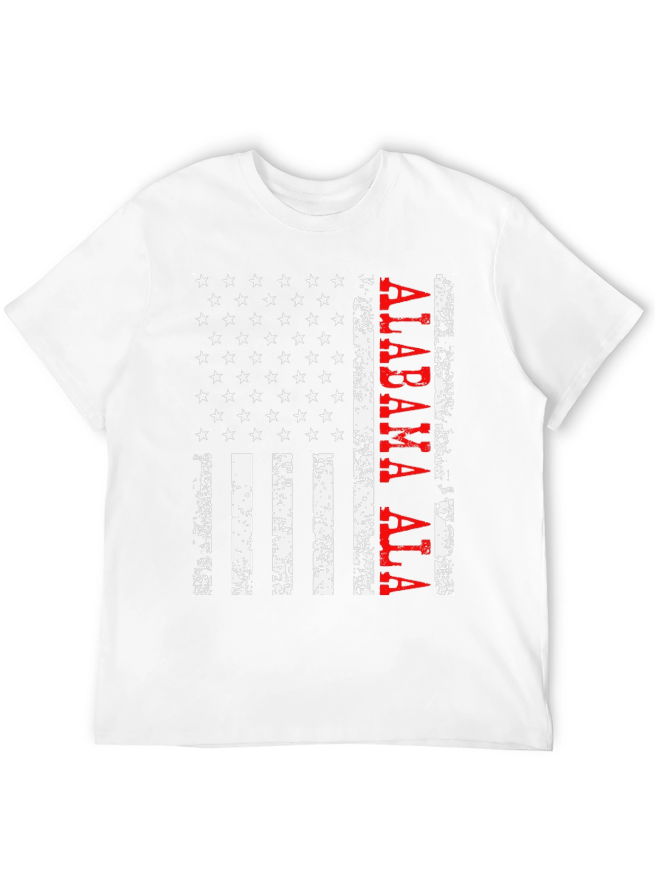 Alabama Flag Graphic T-Shirt - Distressed Print