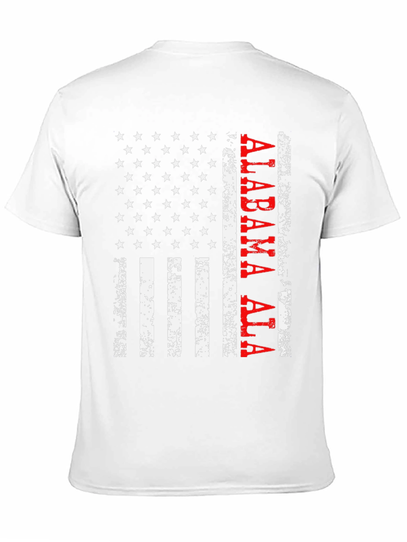 Alabama Flag Graphic T-Shirt - Distressed Print
