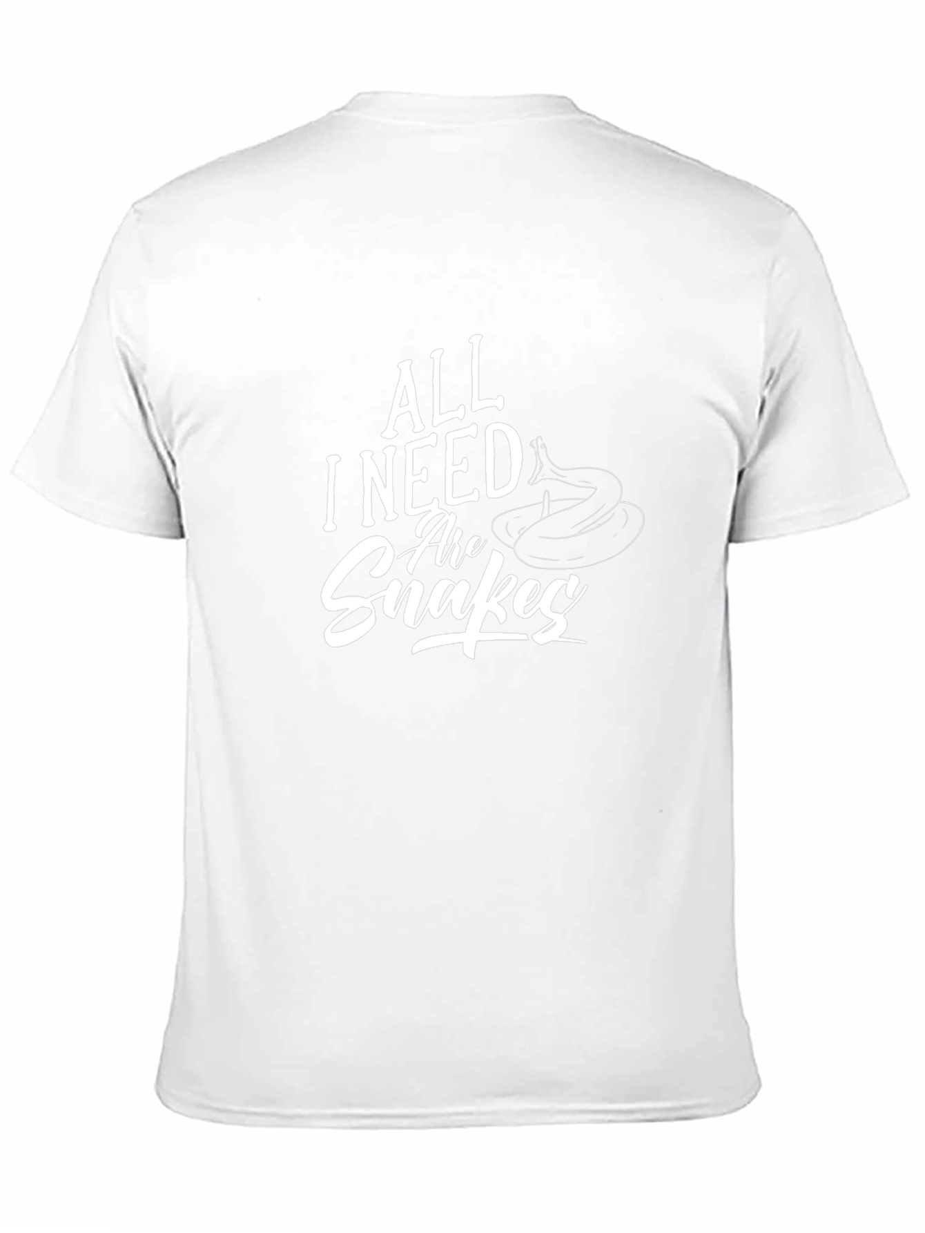 All I Need Are Snakes Black T-Shirt