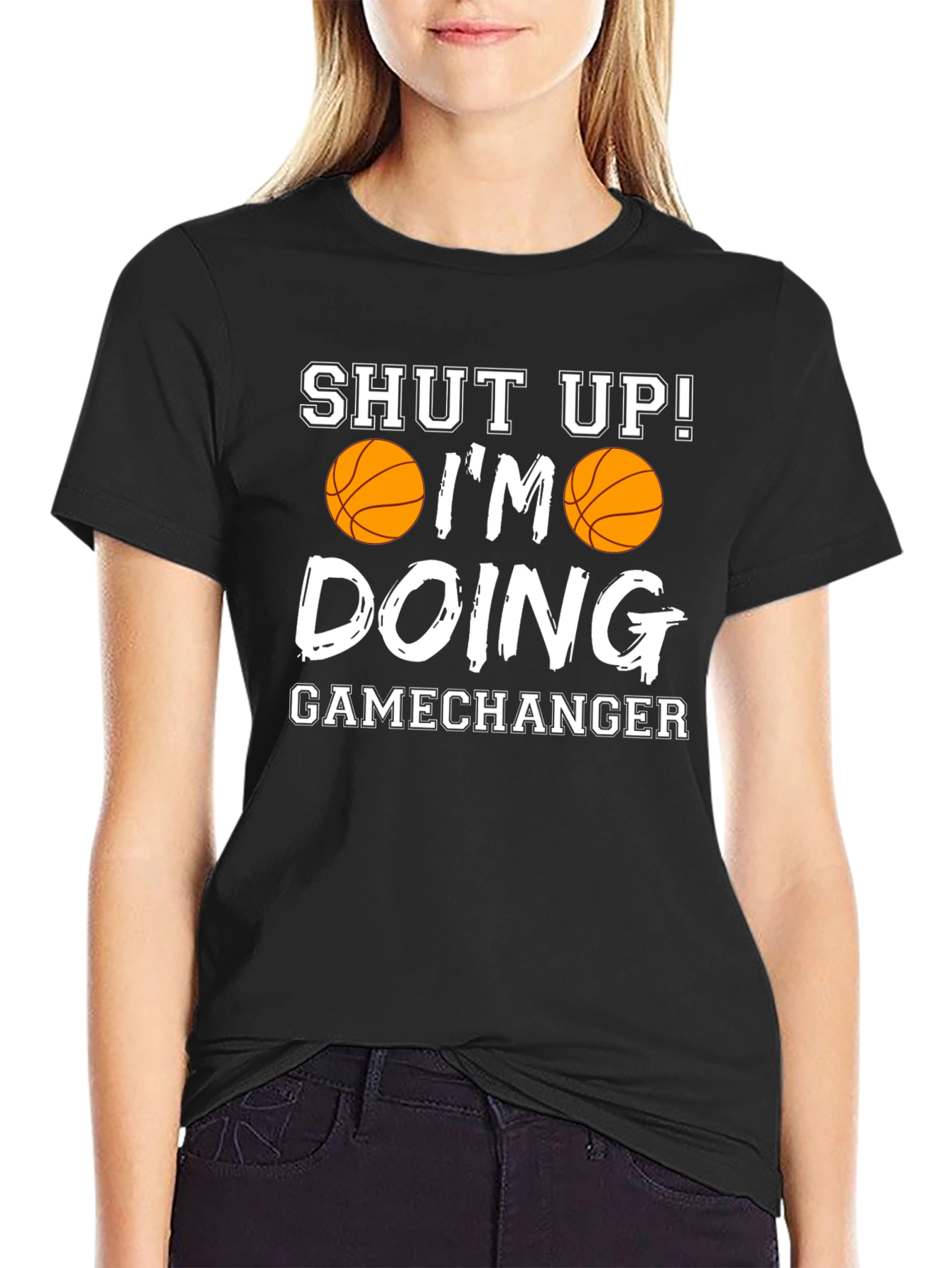 Basketball Gamechanger Graphic Tee - Funny Sports Shirt