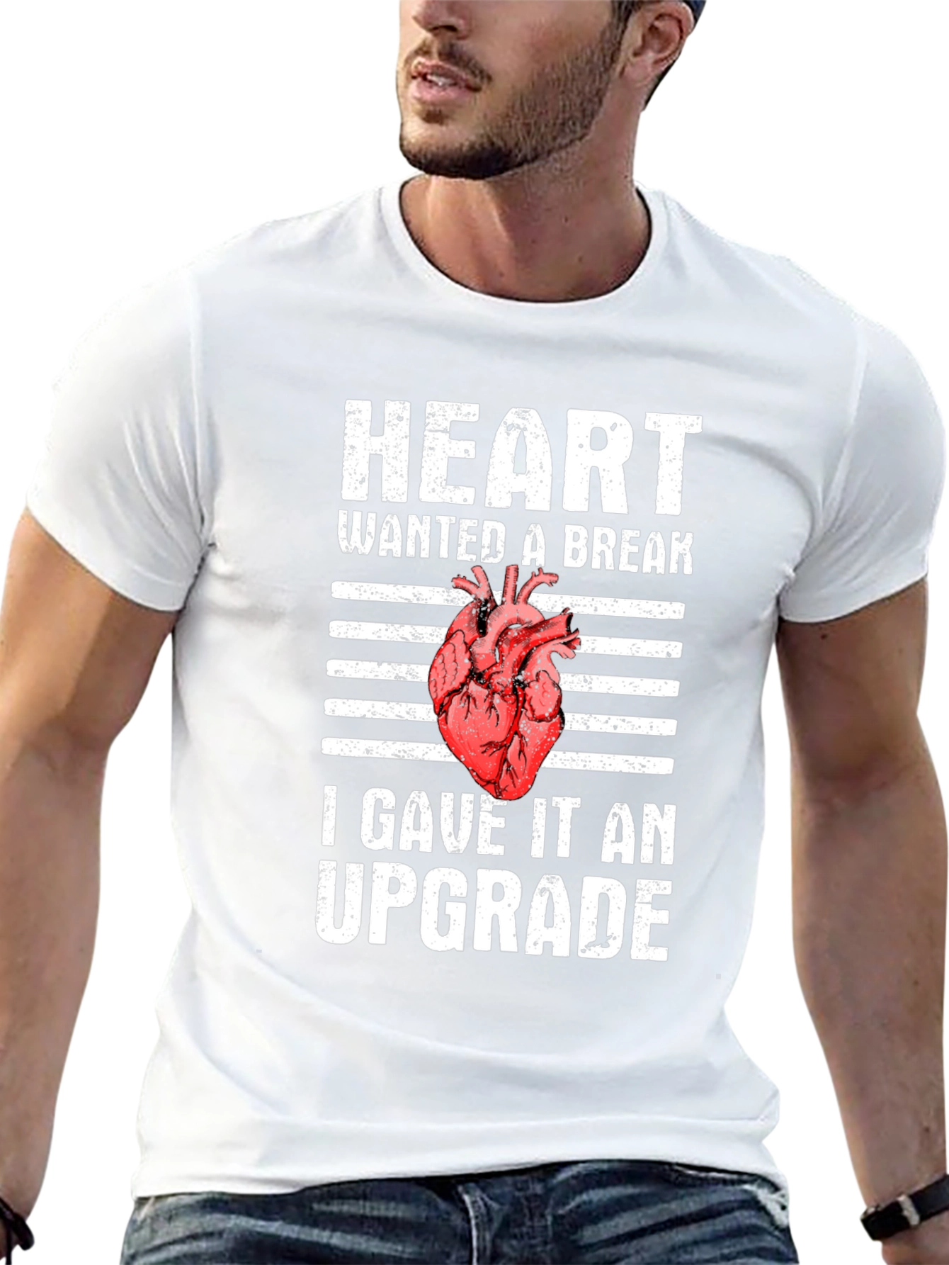 Heart Upgrade Graphic T-Shirt