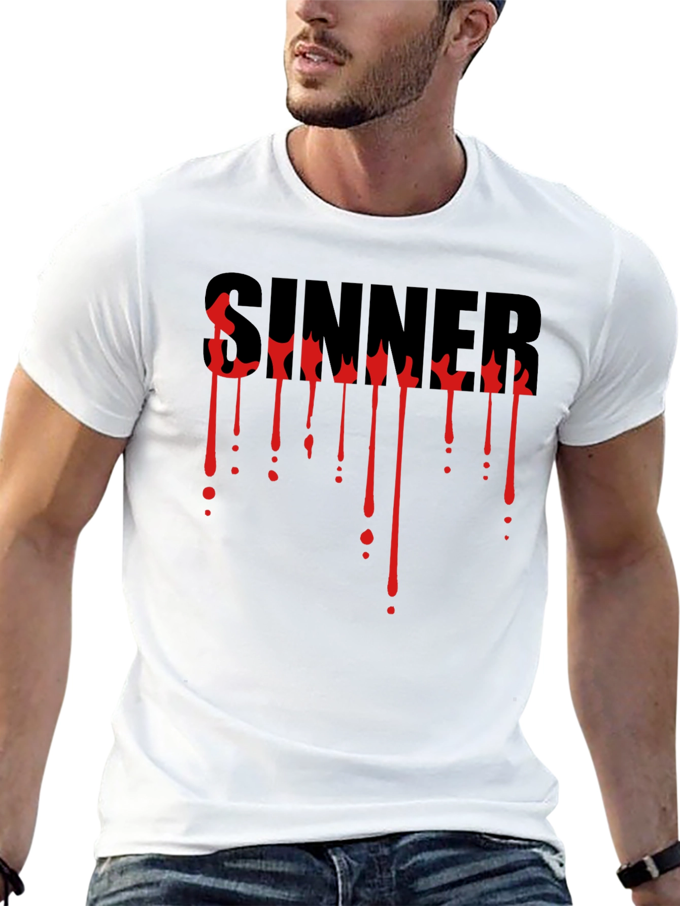 Sinner Graphic T-Shirt - Bold Statement Tee