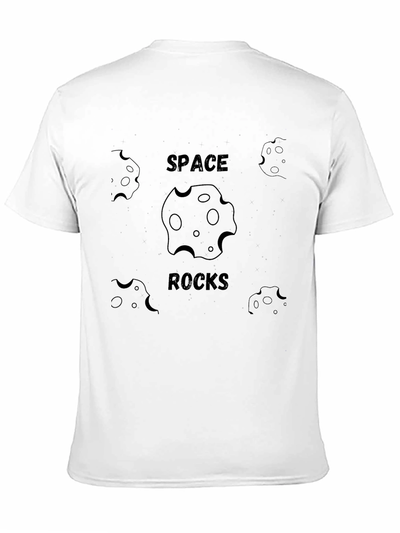 Space Rocks Graphic Tee - Trendy Mens T-Shirt