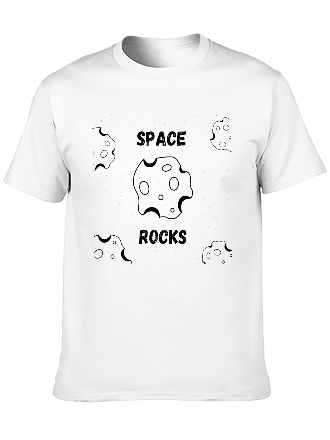 Space Rocks Graphic Tee - Trendy Mens T-Shirt