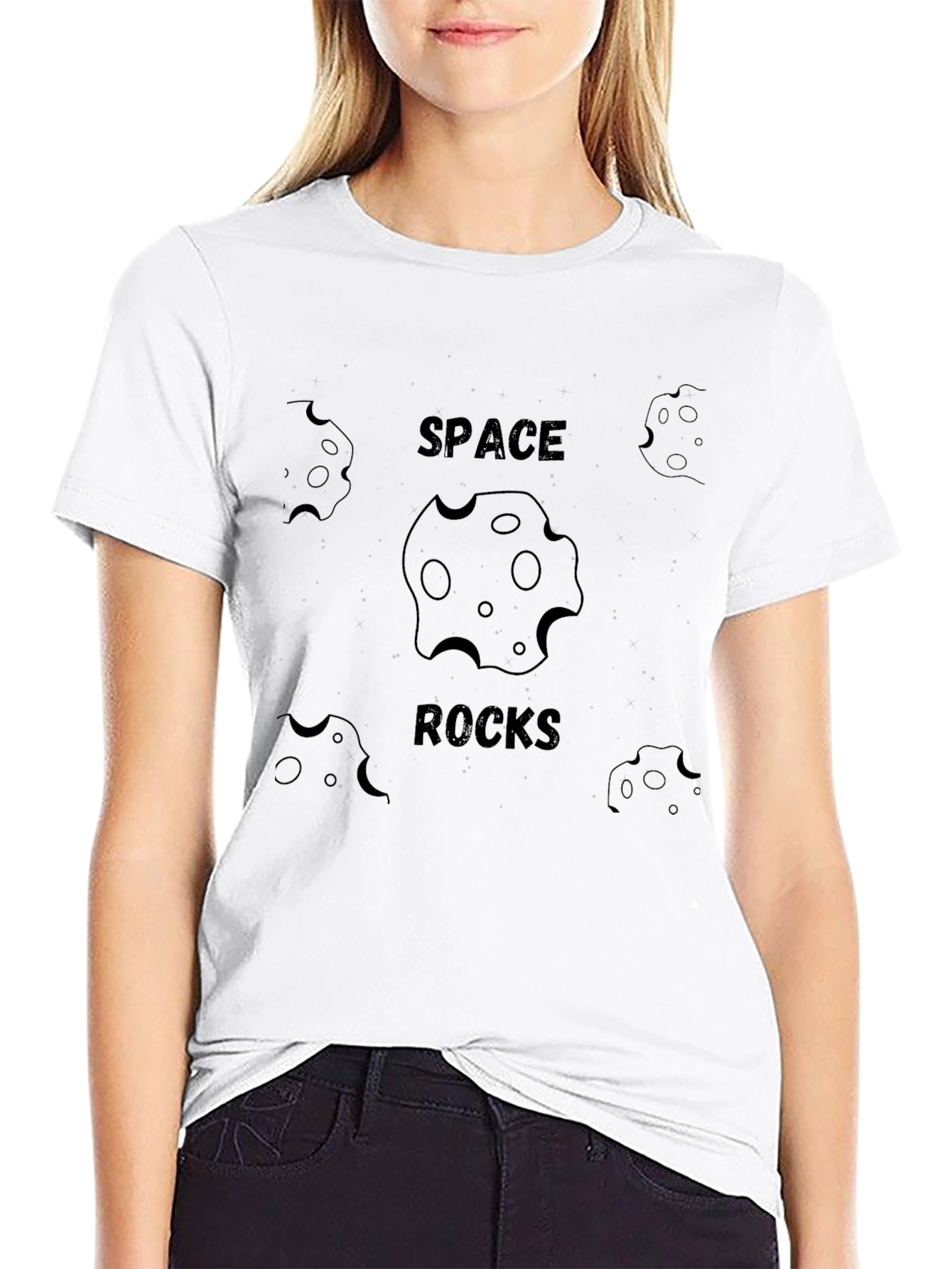 Space Rocks Graphic Tee - Trendy Mens T-Shirt