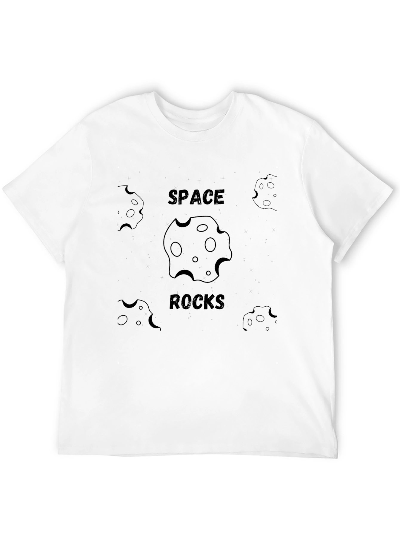 Space Rocks Graphic Tee - Trendy Mens T-Shirt