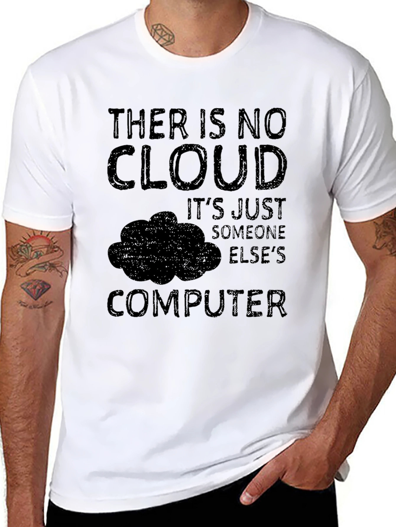 No Cloud Funny T-Shirt - Programmer Humor