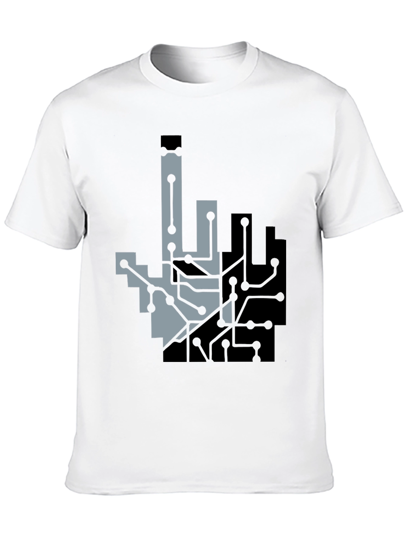 Circuit Hand Graphic Tee - Black