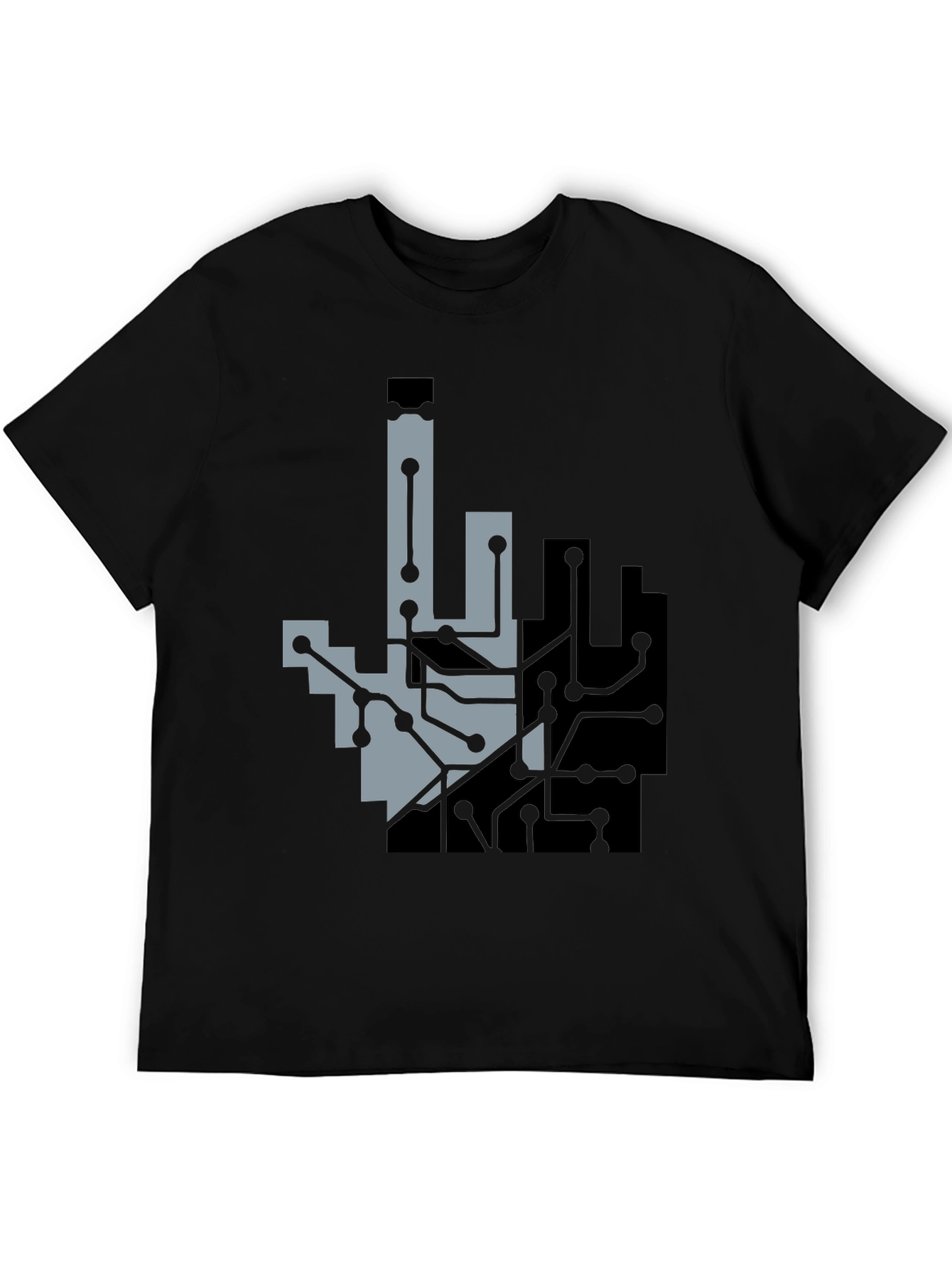 Circuit Hand Graphic Tee - Black