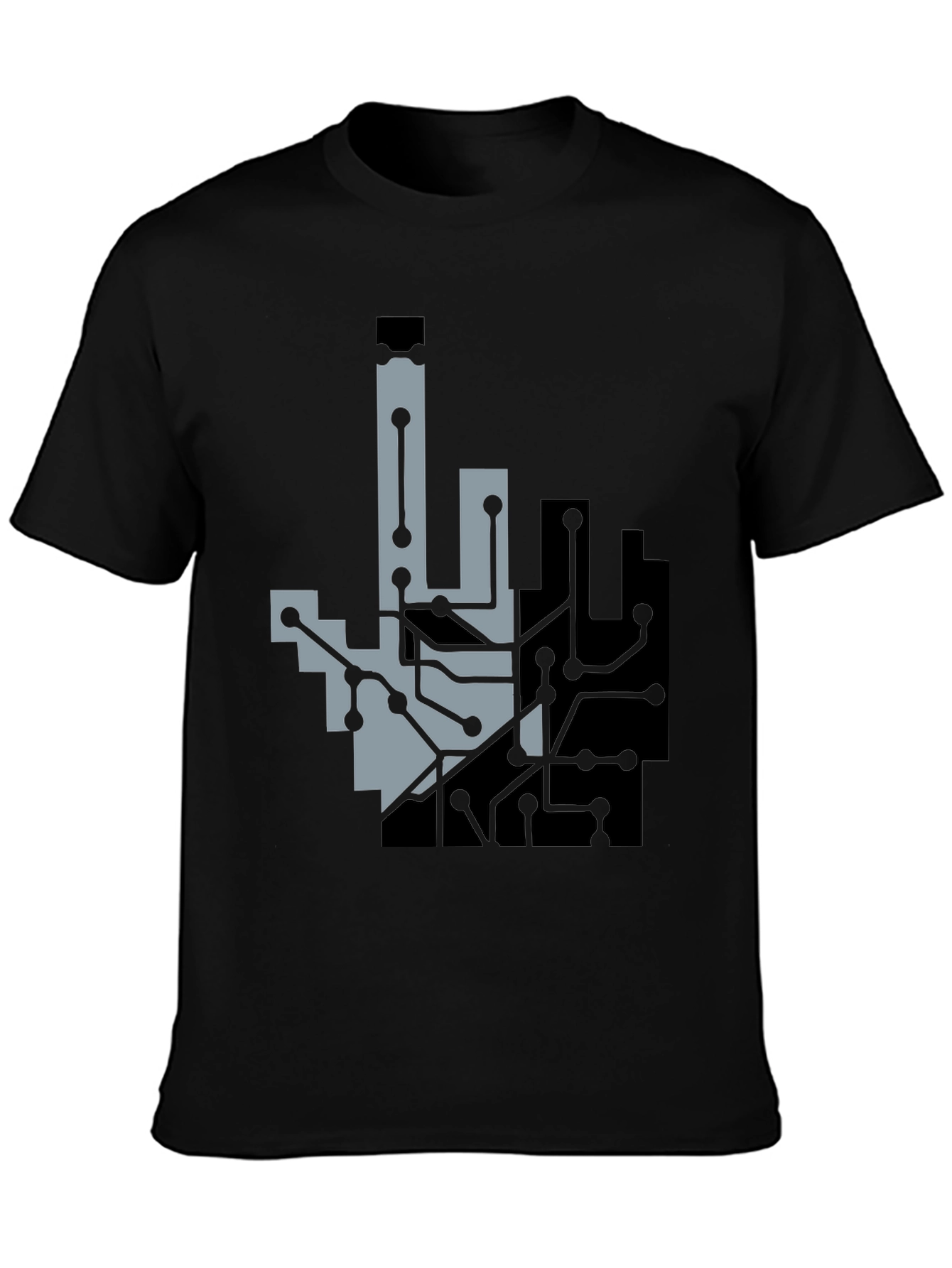 Circuit Hand Graphic Tee - Black