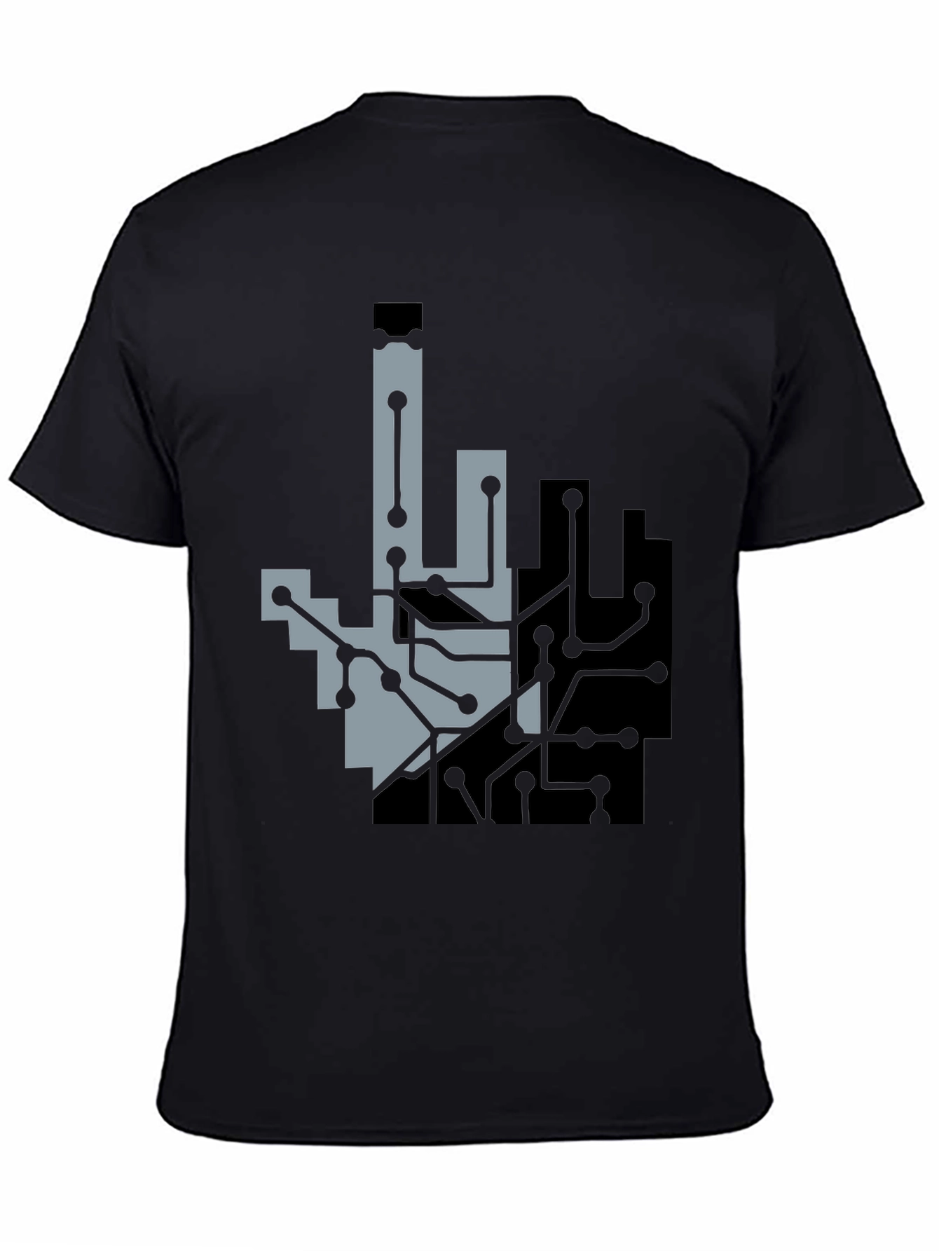 Circuit Hand Graphic Tee - Black