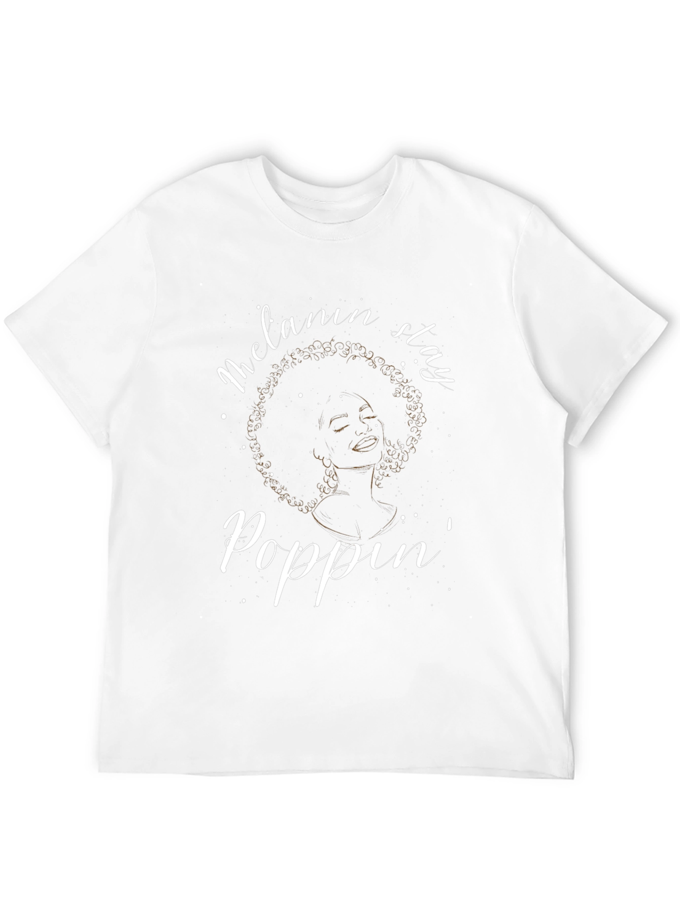 Melanin Poppin Graphic Tee - Stylish Black T-Shirt