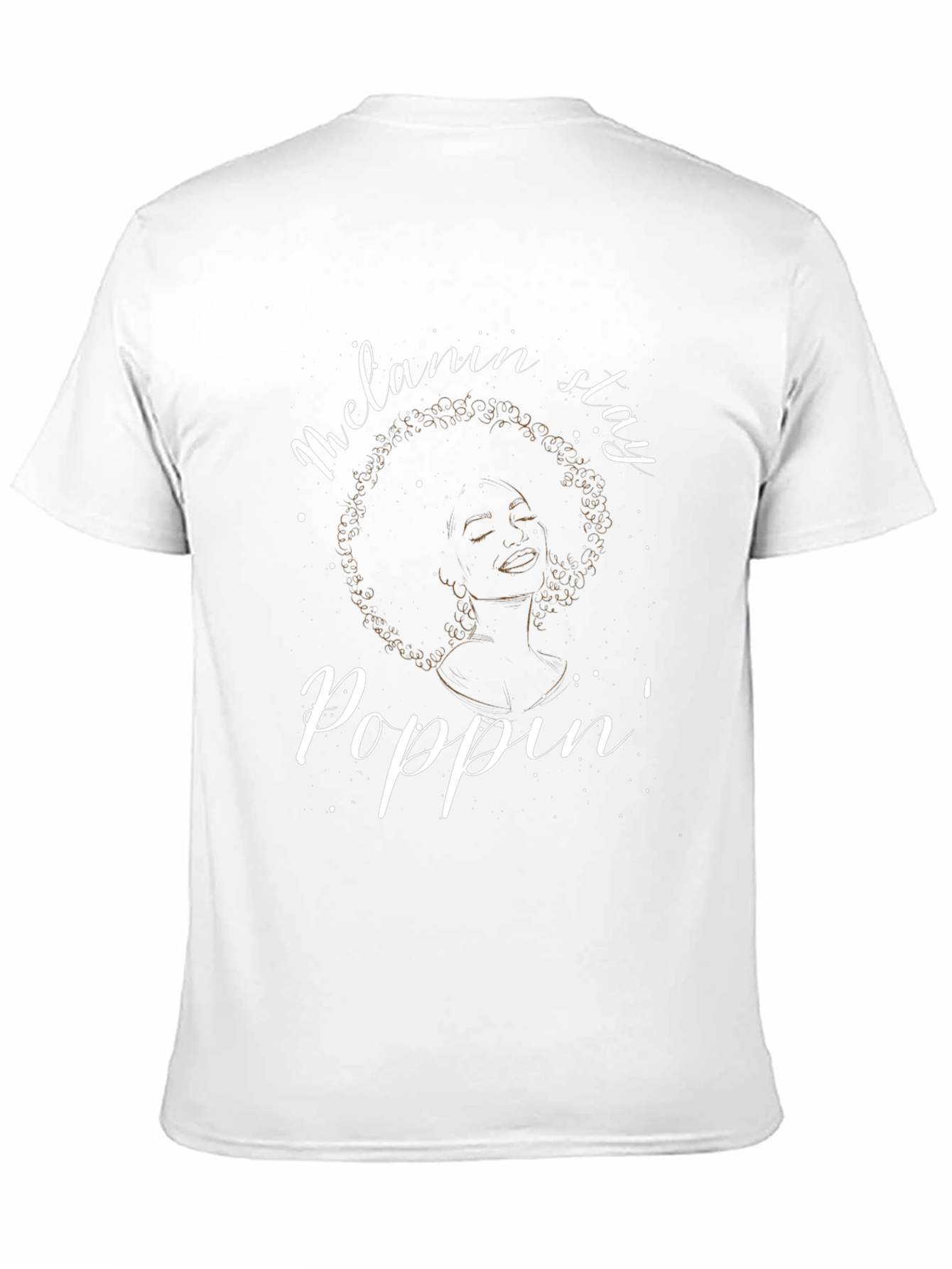 Melanin Poppin Graphic Tee - Stylish Black T-Shirt