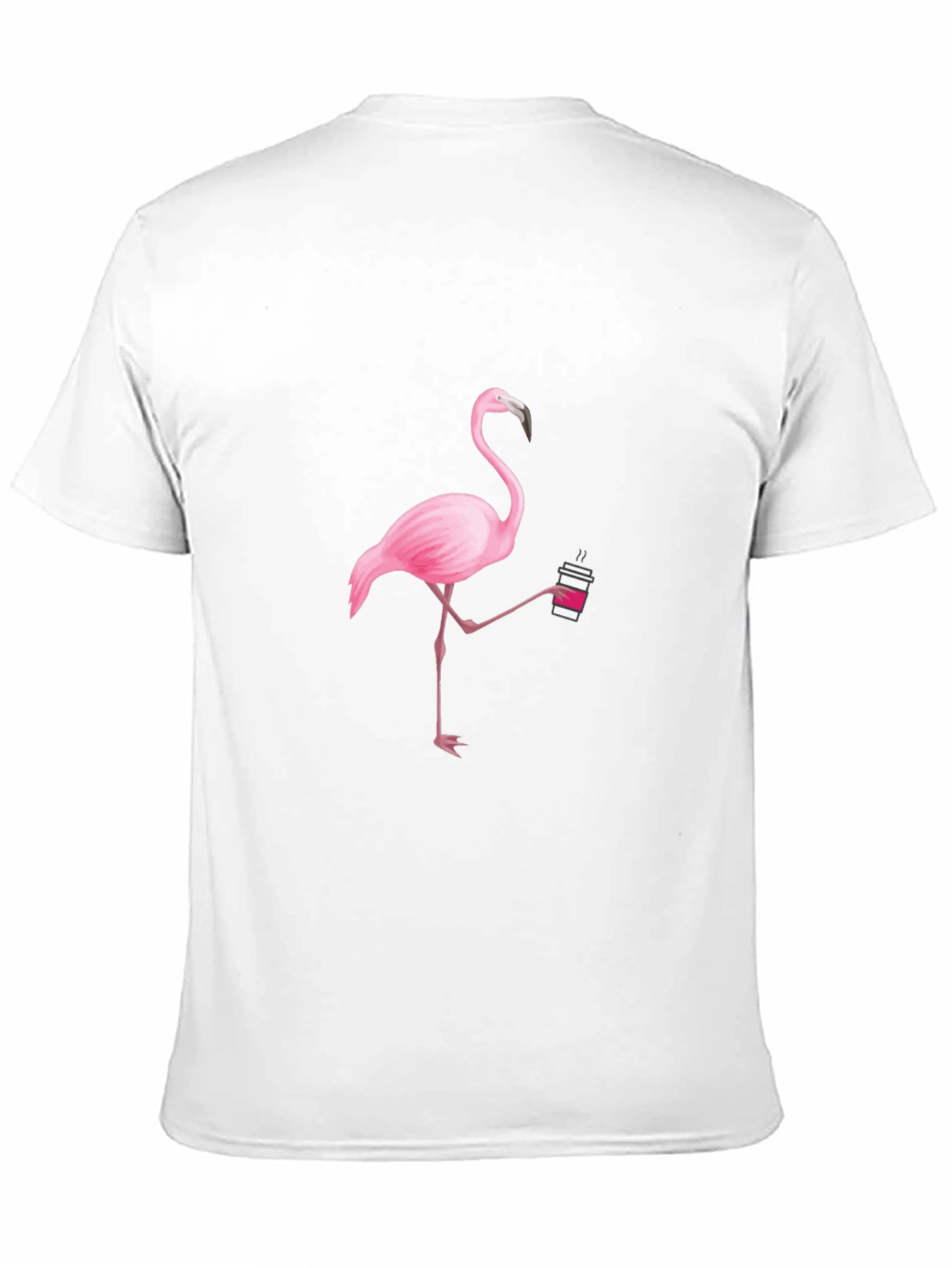 Flamingo Coffee Black T-Shirt