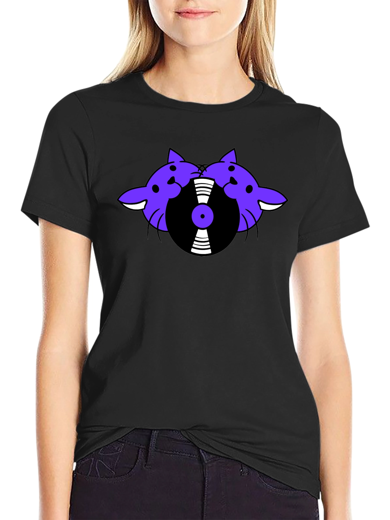 Retro Cats DJ T-Shirt