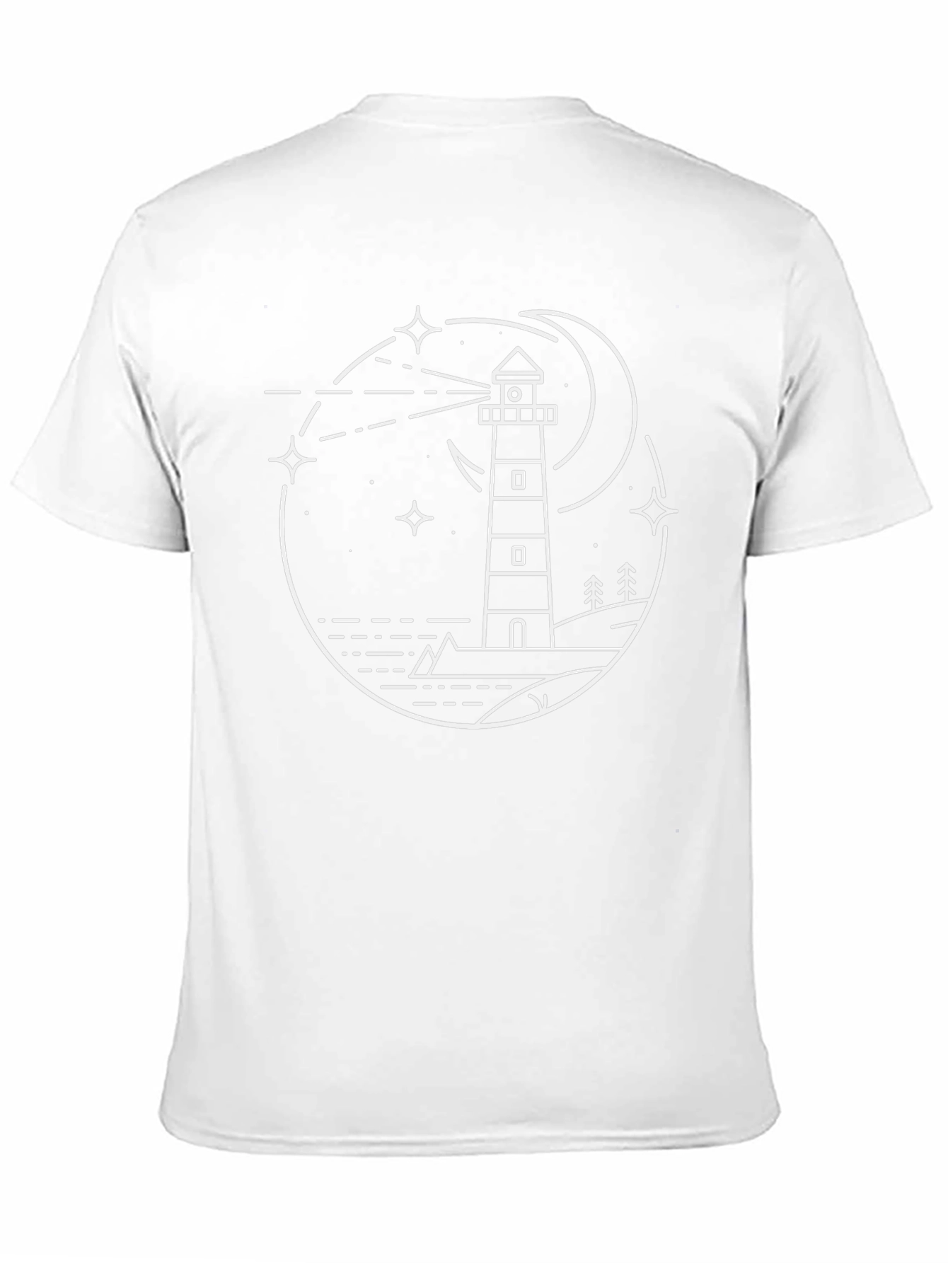 Lighthouse Night Sky Graphic Tee
