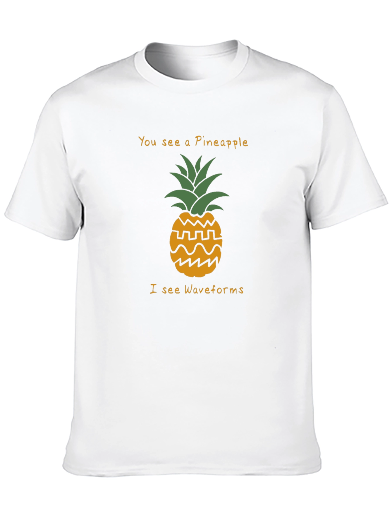 Pineapple Waveform T-Shirt - Funny Geeky Graphic Tee